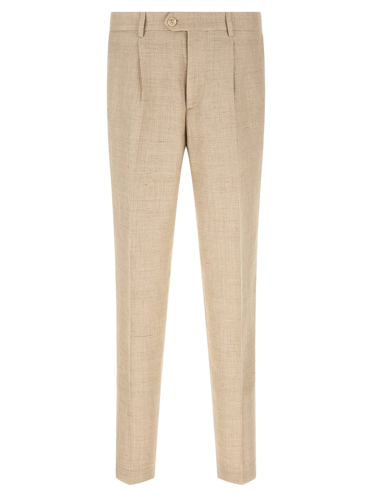 Brunello Cucinelli Beige Silk Two-Piece Suit