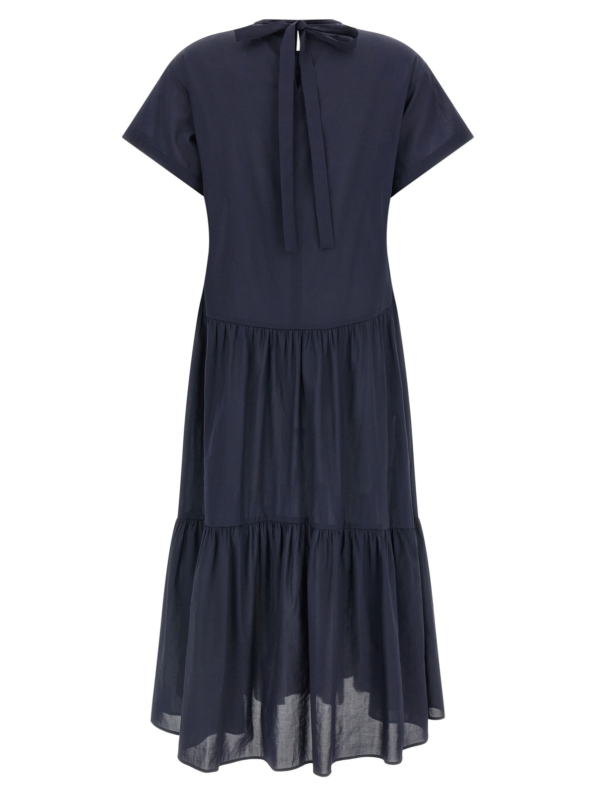 Max Mara Blue Acetate Long Dress