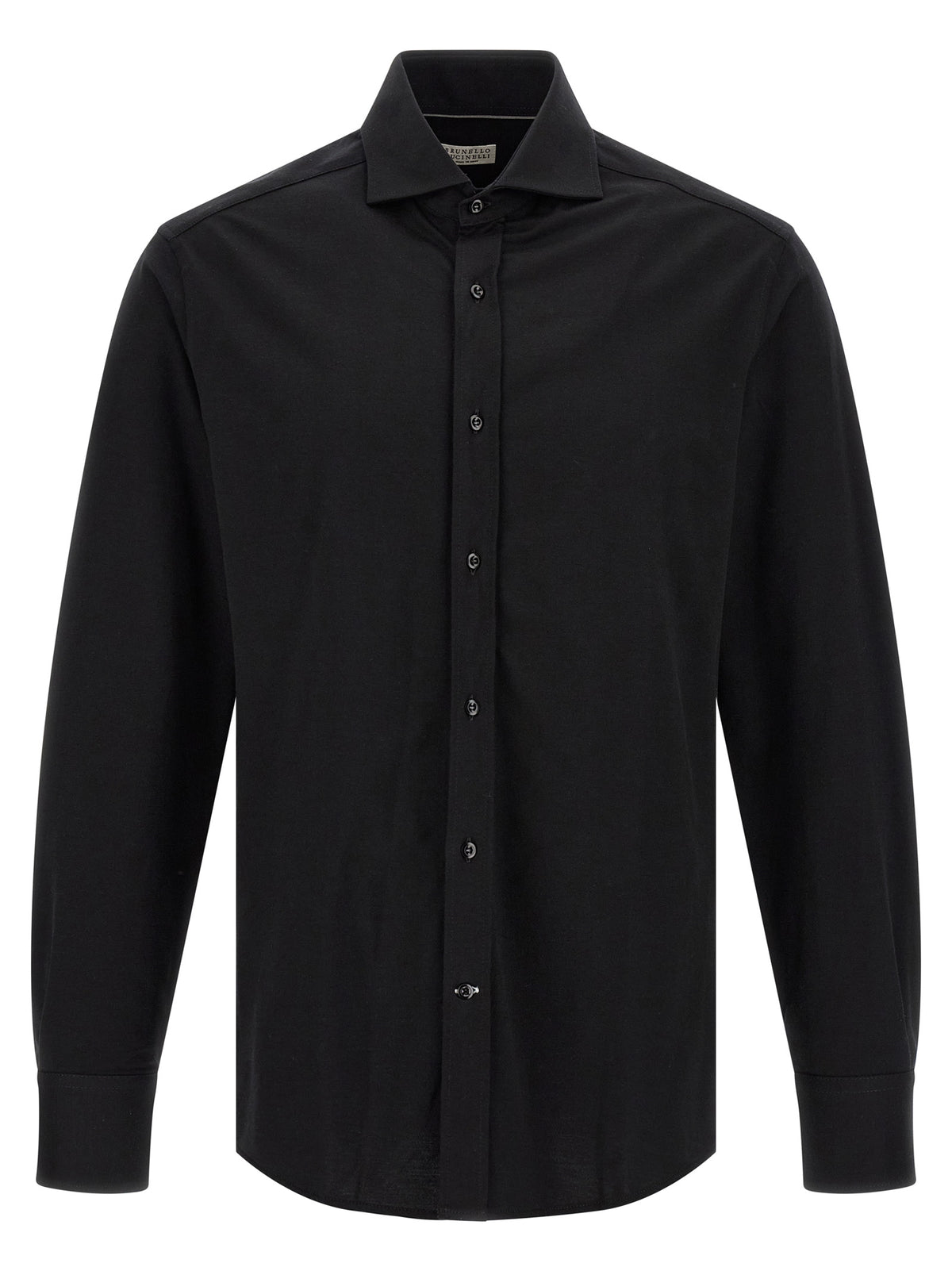 Brunello Cucinelli Black Cotton Blouse