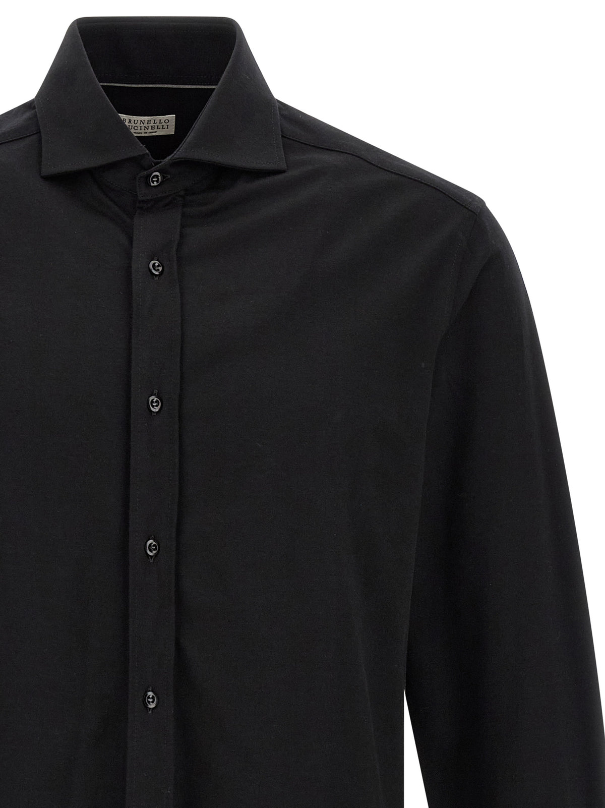 Brunello Cucinelli Black Cotton Blouse
