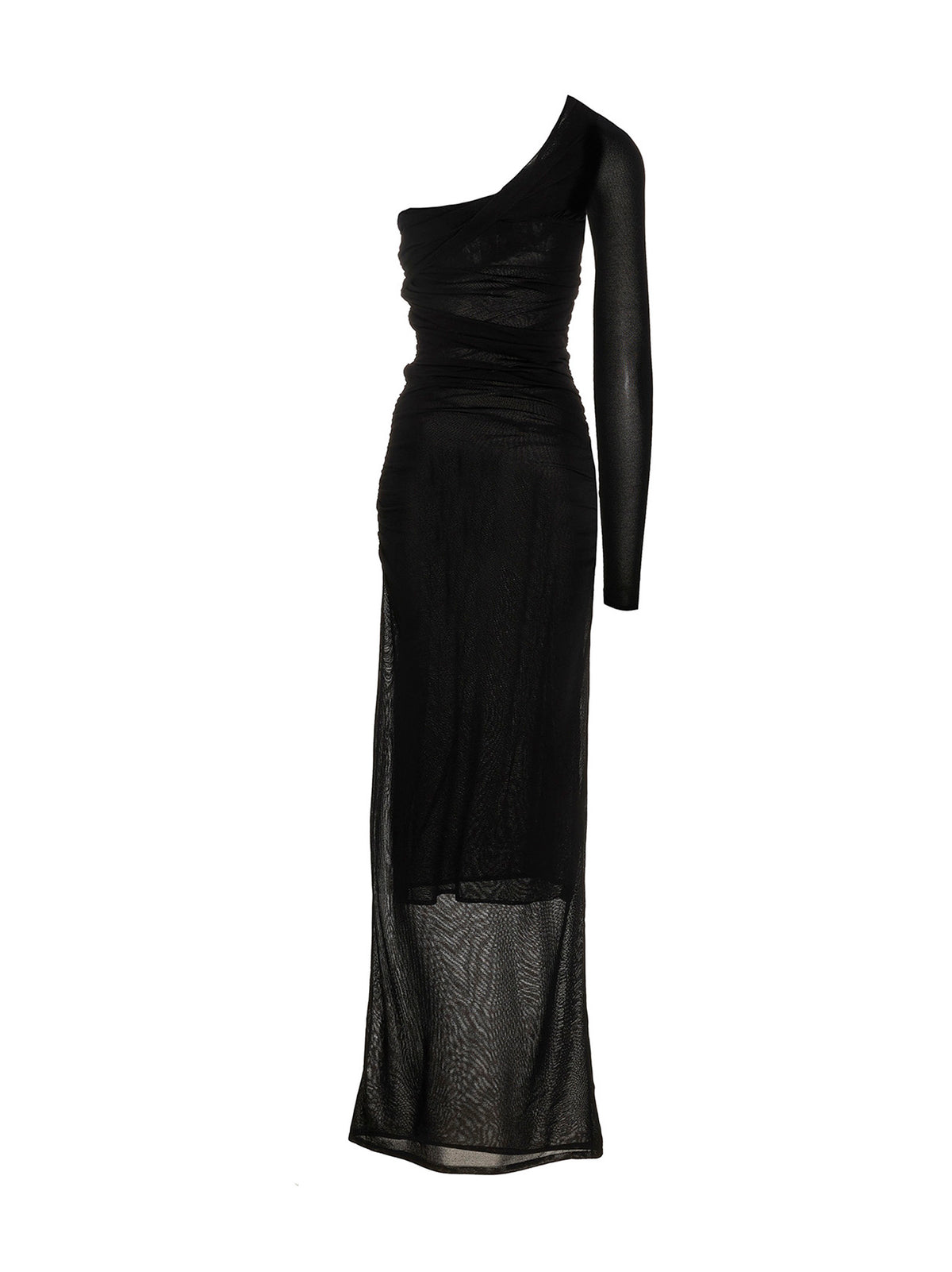 Saint Laurent Black Viscose Long Dress