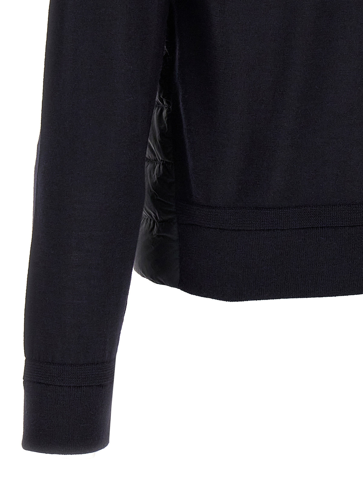 Herno Blue Virgin Wool Cardigan