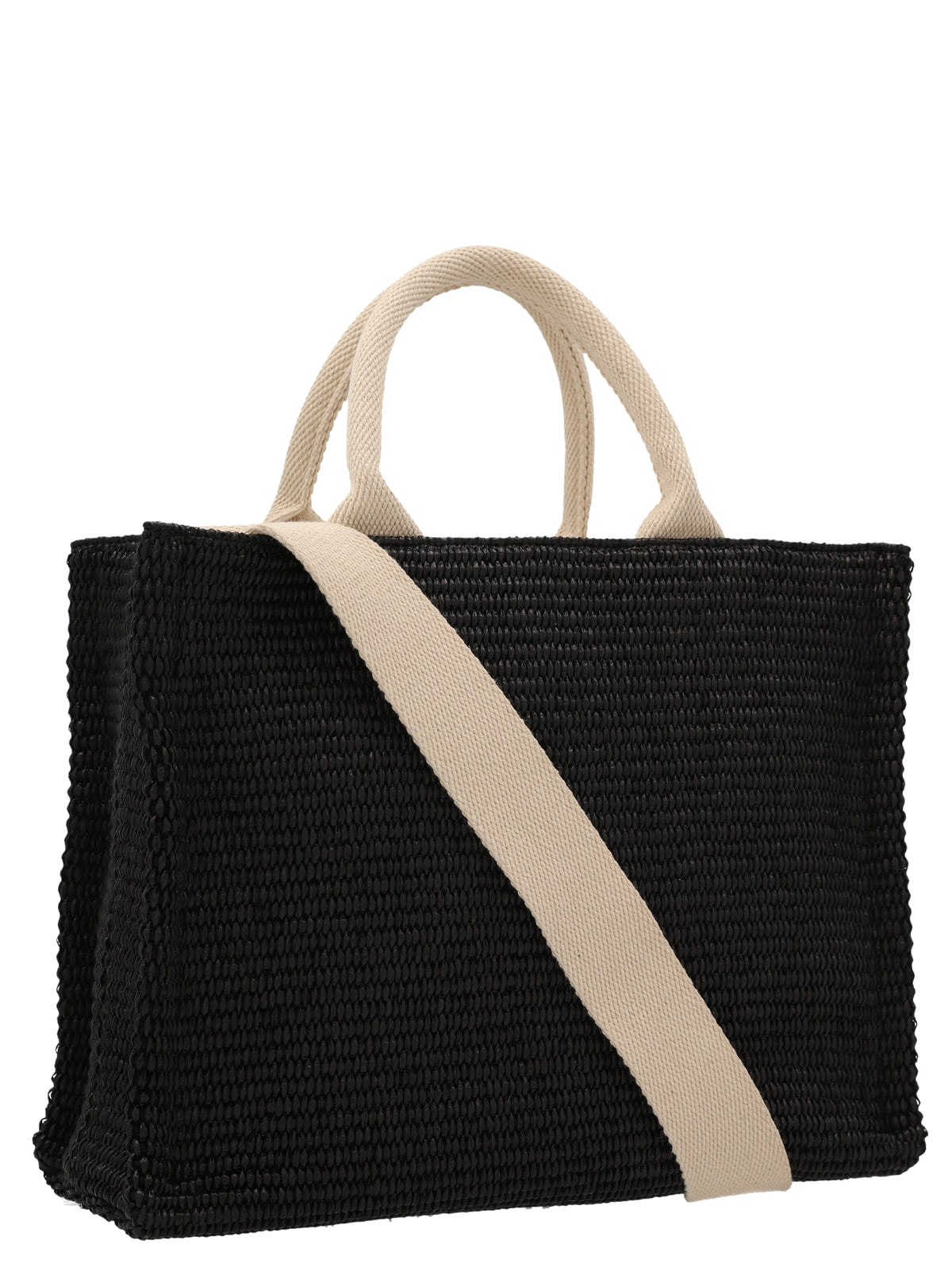 Marni Black Cotton Tote Bag