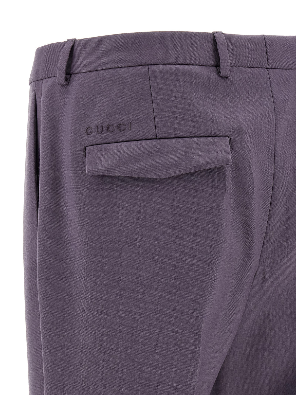 Gucci Purple Wool Dress Pants