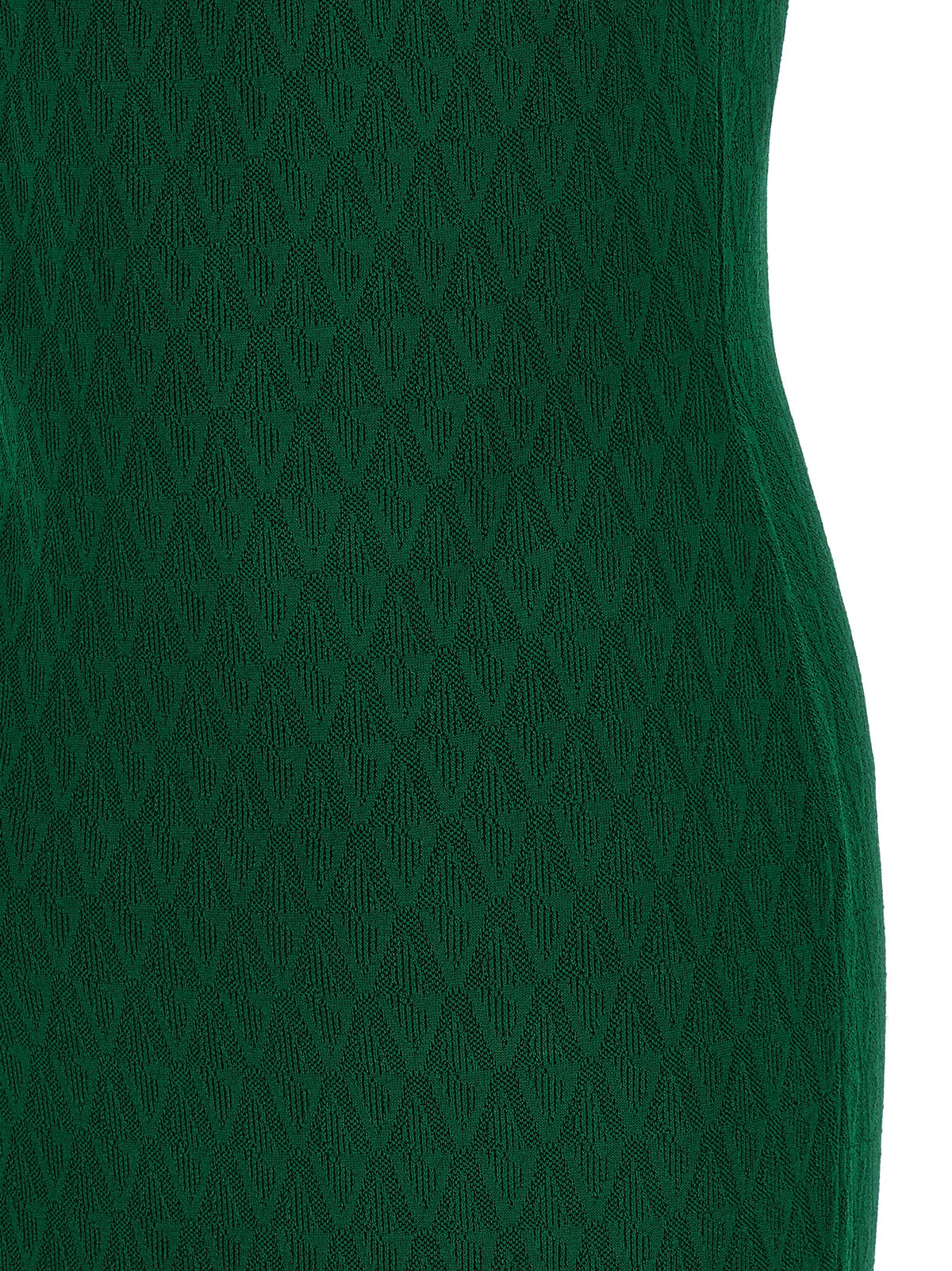 Versace Bicolor Viscose Midi Dress