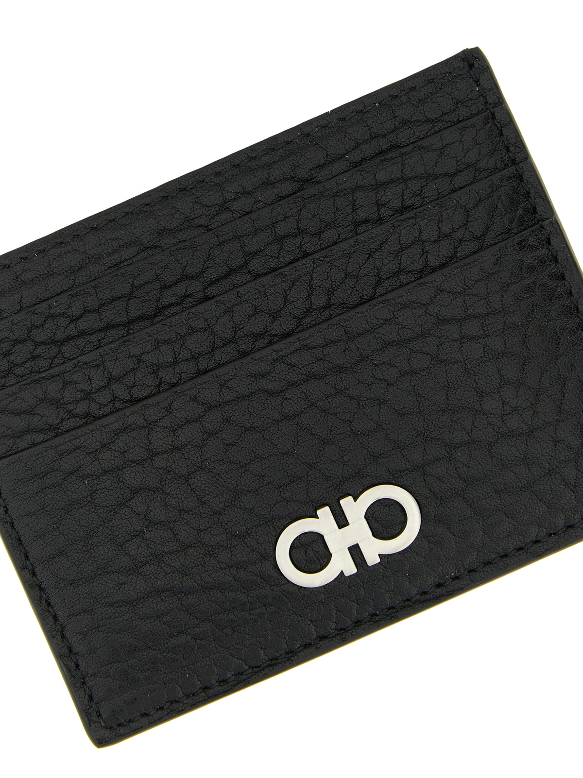 Ferragamo Black Calfskin Cardholder