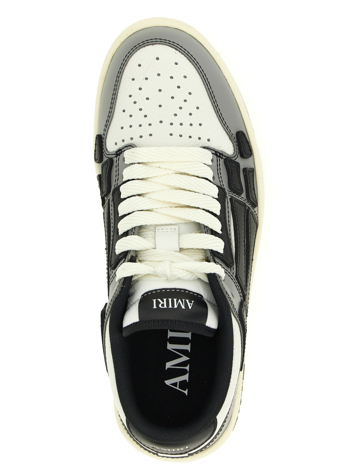 Amiri Gray Cowhide Low Top Sneakers
