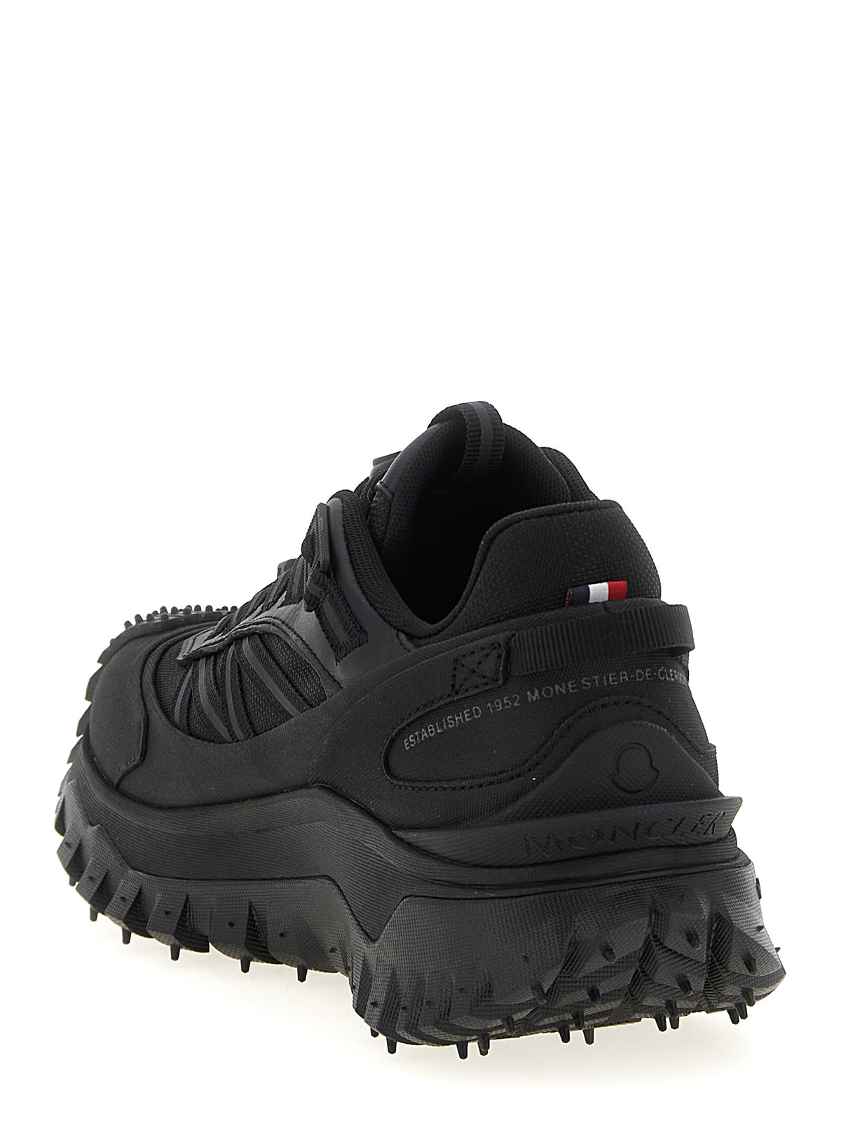Moncler Black Polyamide Athletic Sneakers
