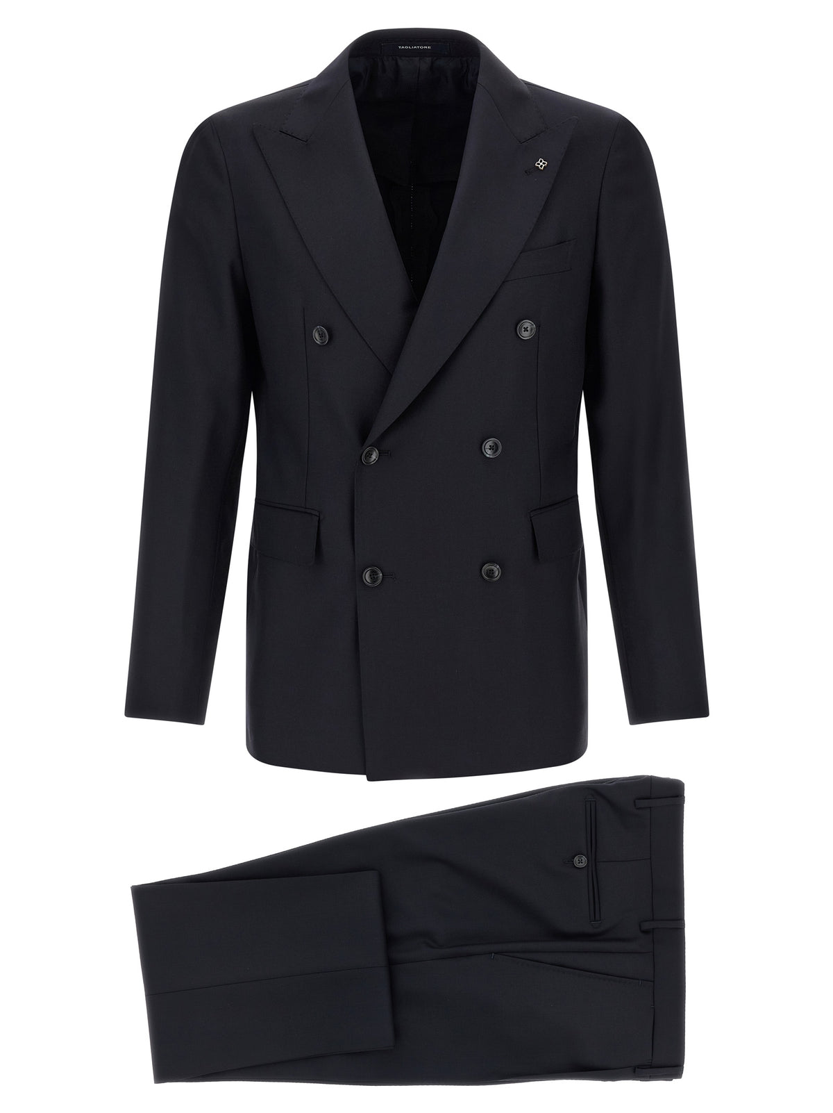 Tagliatore Blue Virgin Wool Two-Piece Suit