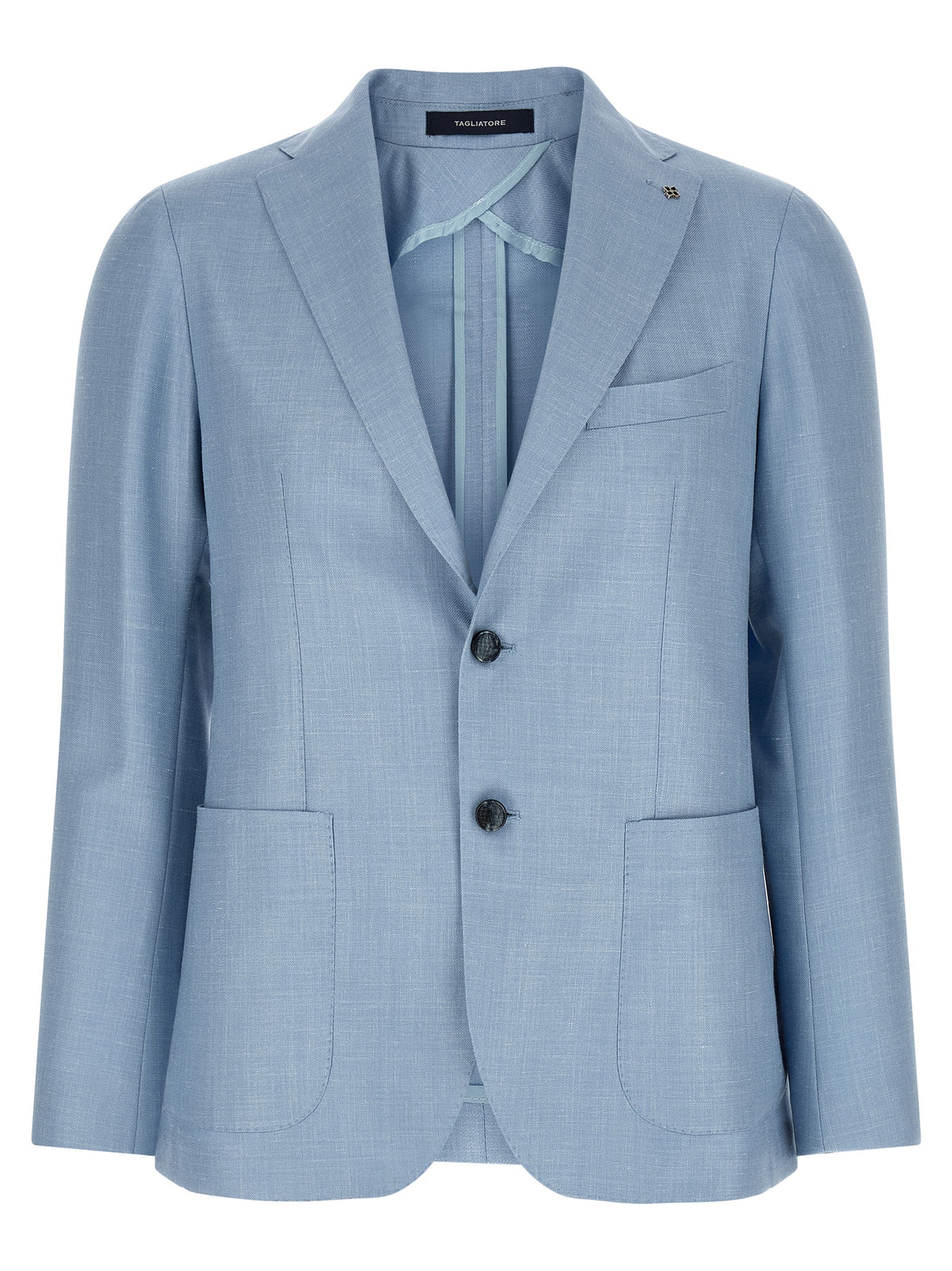 Tagliatore Blue Virgin Wool Blazer