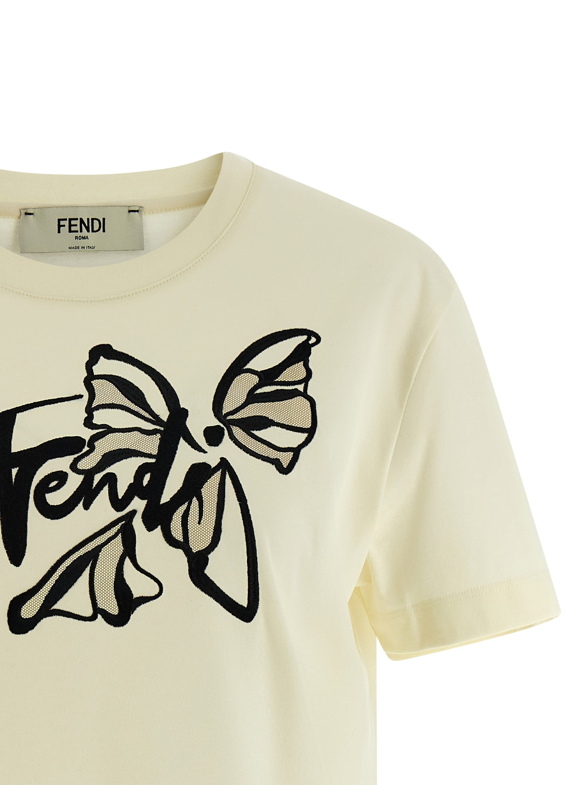 Fendi Beige Cotton T-Shirt