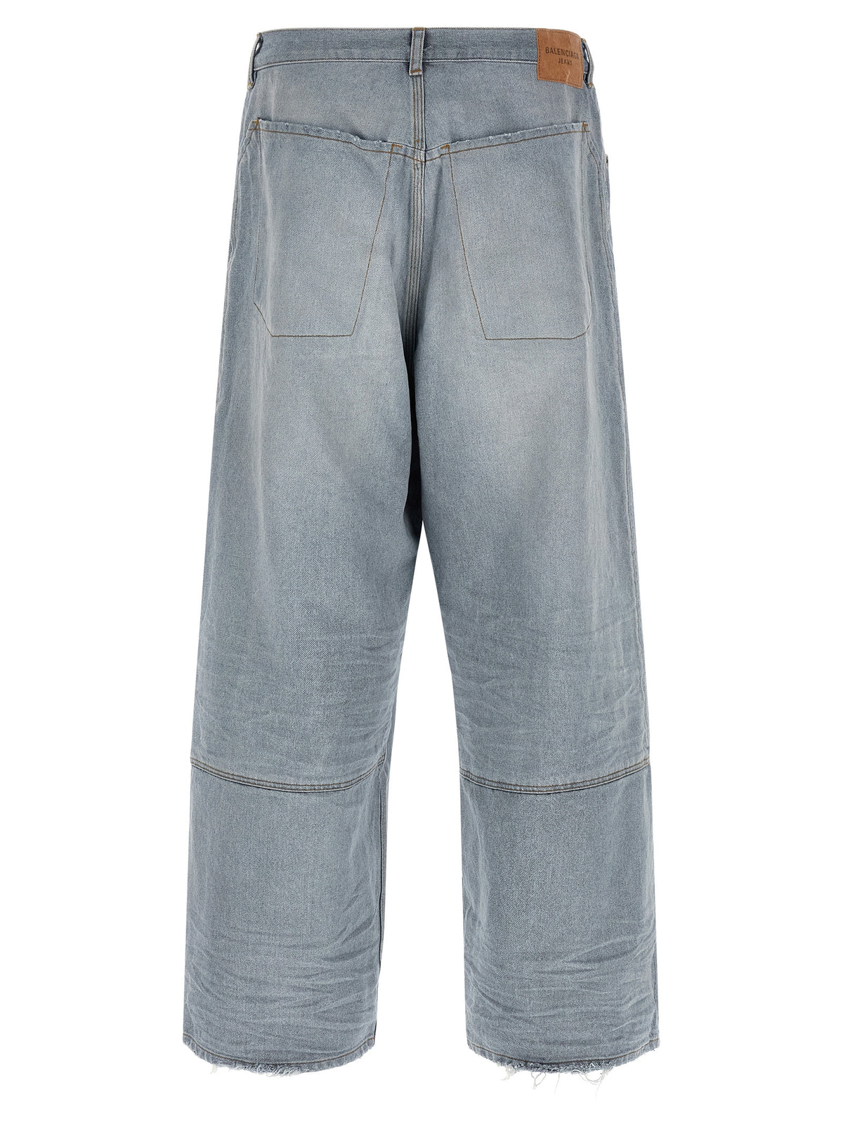Balenciaga Blue Cotton Relaxed Fit Jeans