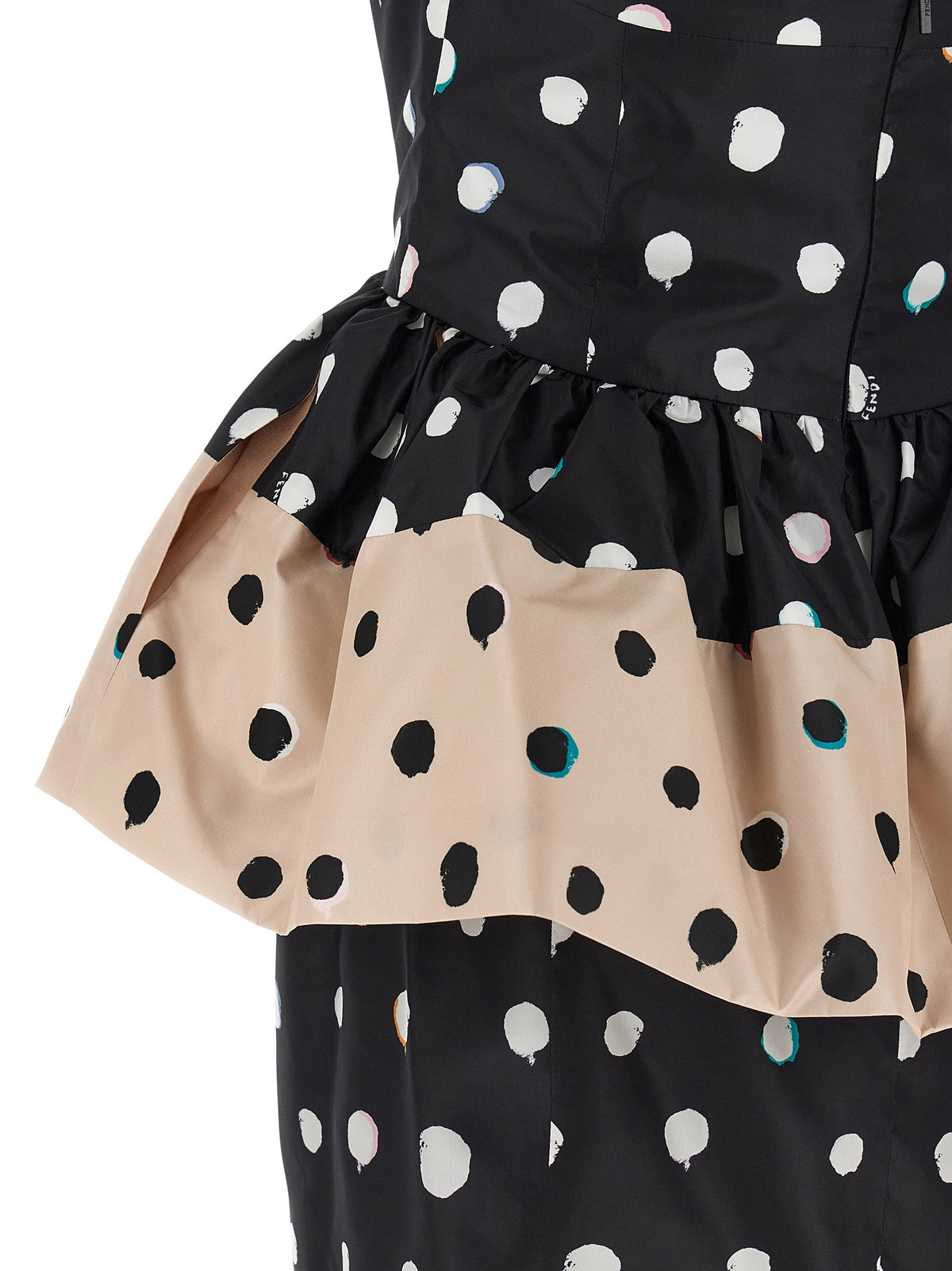Fendi Black Silk Short Dress