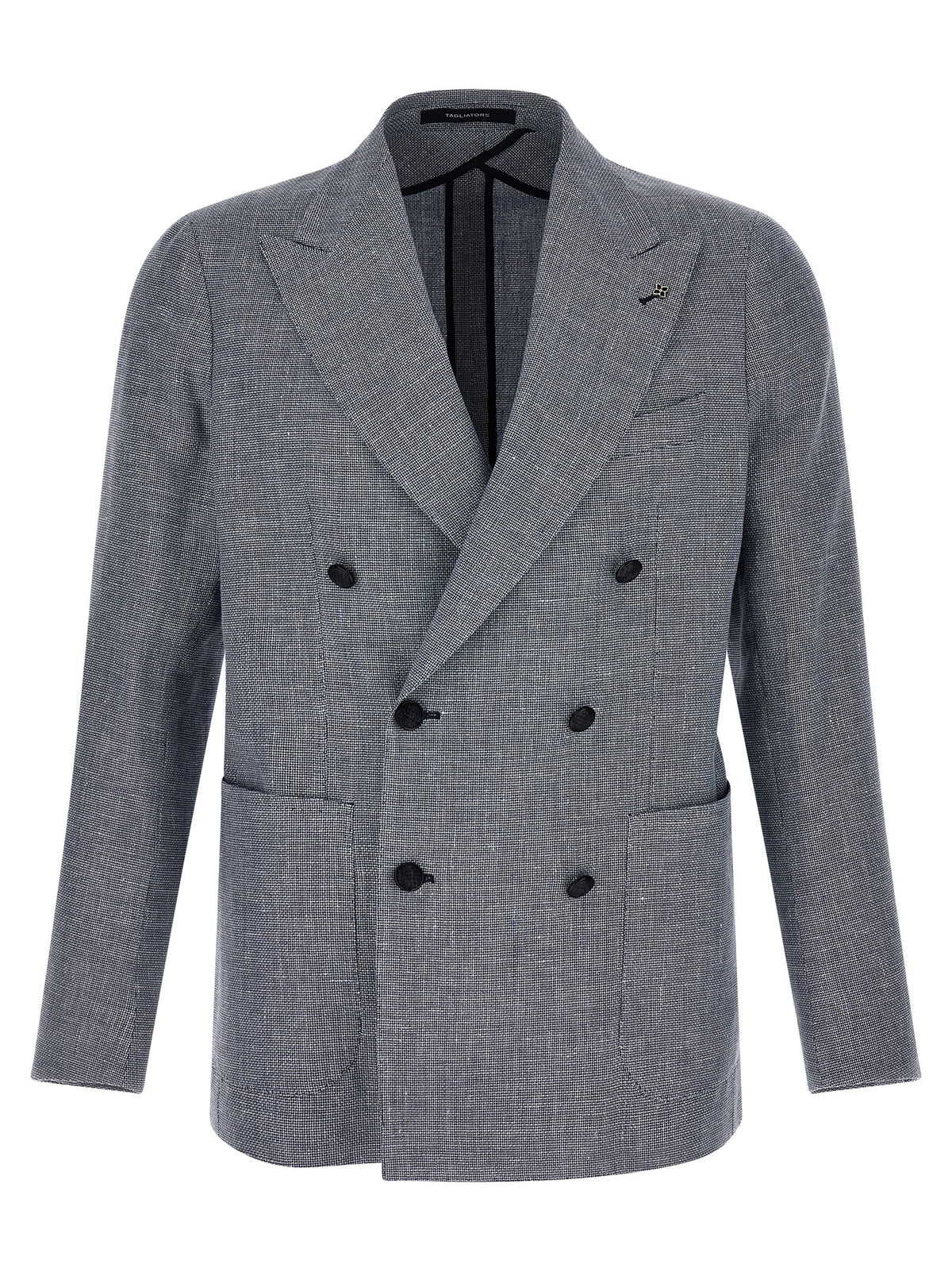 Tagliatore Blue Linen Blazer