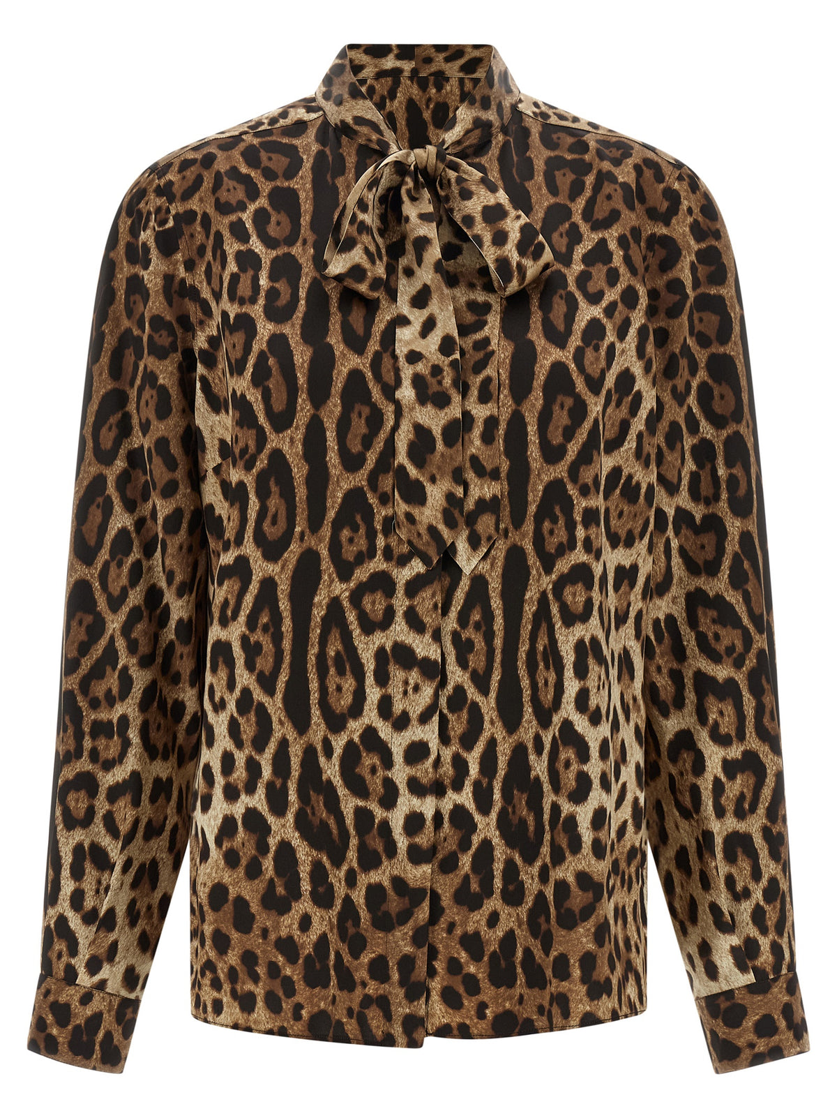 Dolce & Gabbana Brown Silk Blouse
