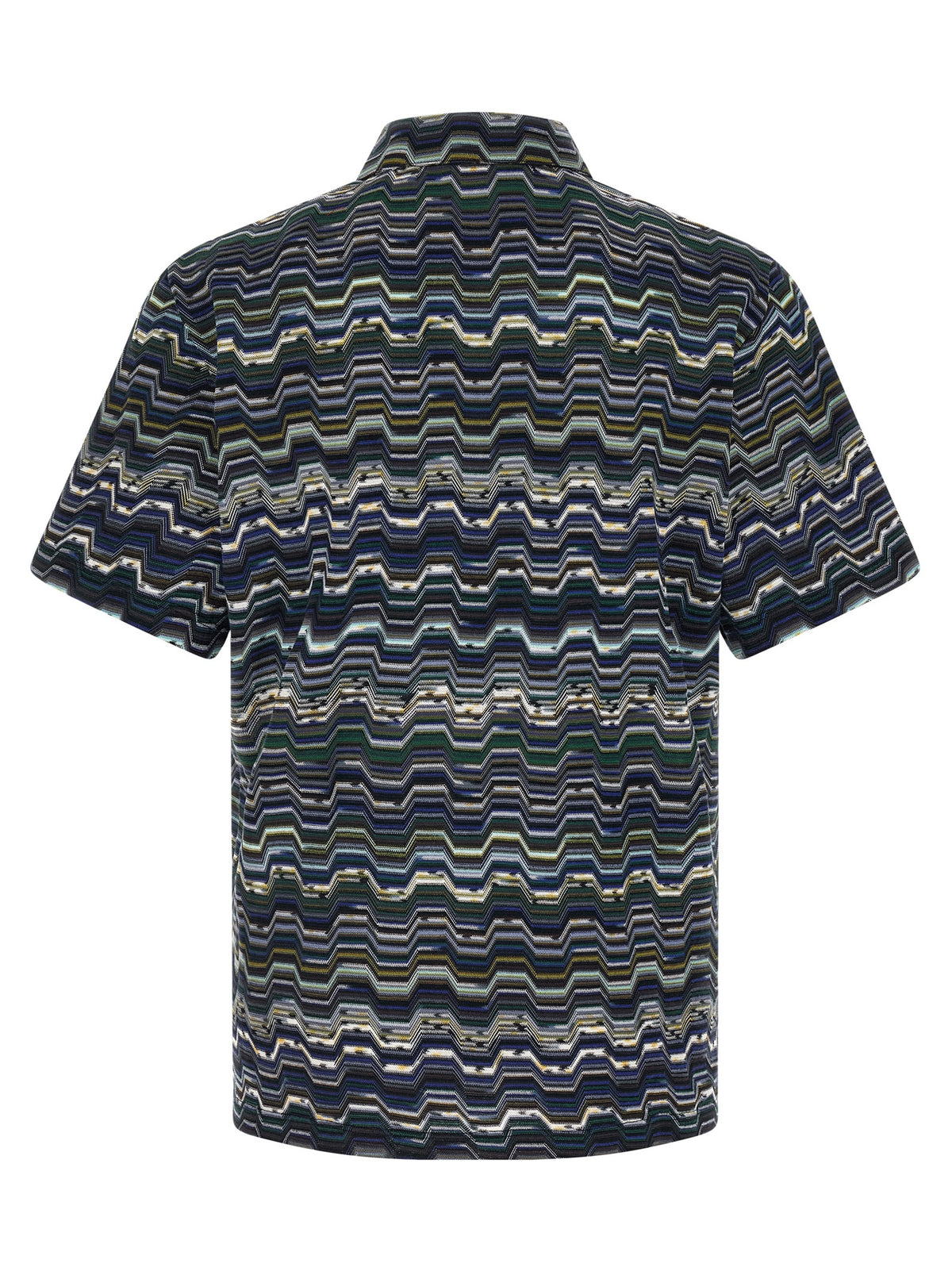 Missoni Blue Cotton Polo Shirt