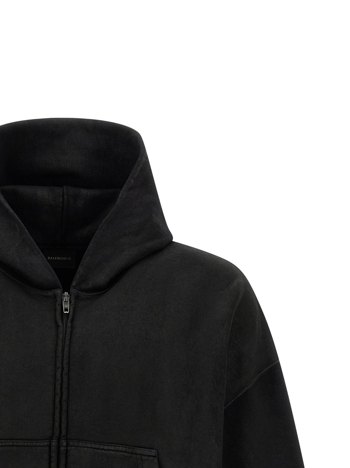 Balenciaga Black Cotton Sweatshirt