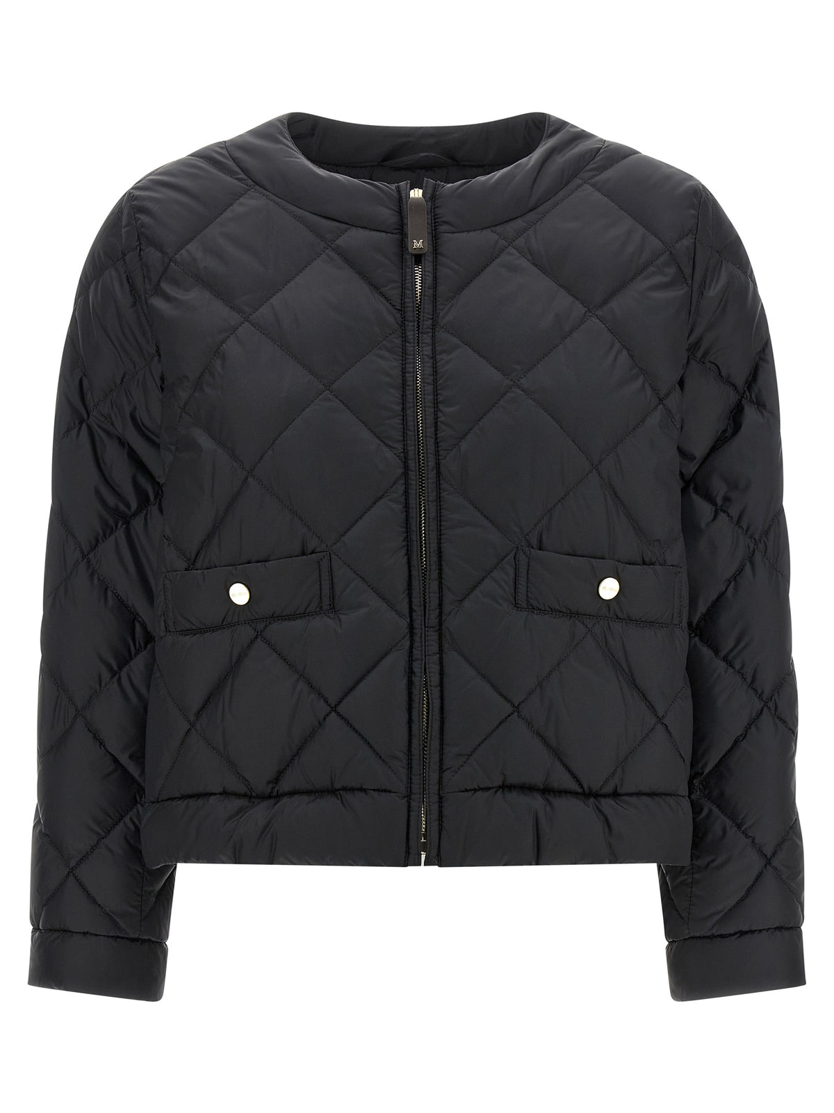 Max Mara Black Polyamide Full-Length Jacket
