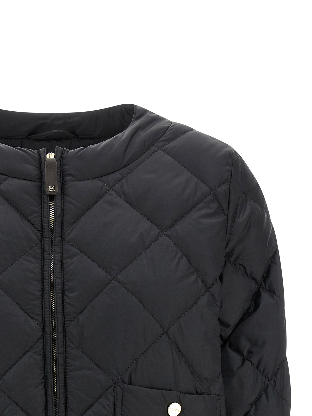Max Mara Black Polyamide Full-Length Jacket