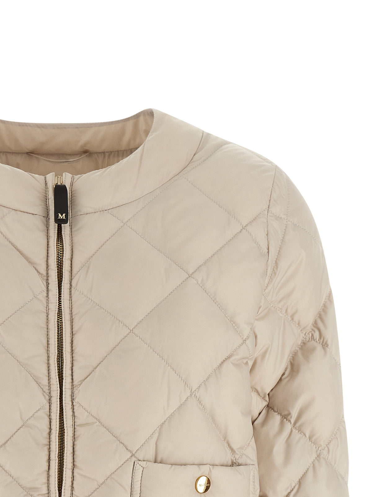 Max Mara Beige Polyamide Full-Length Jacket