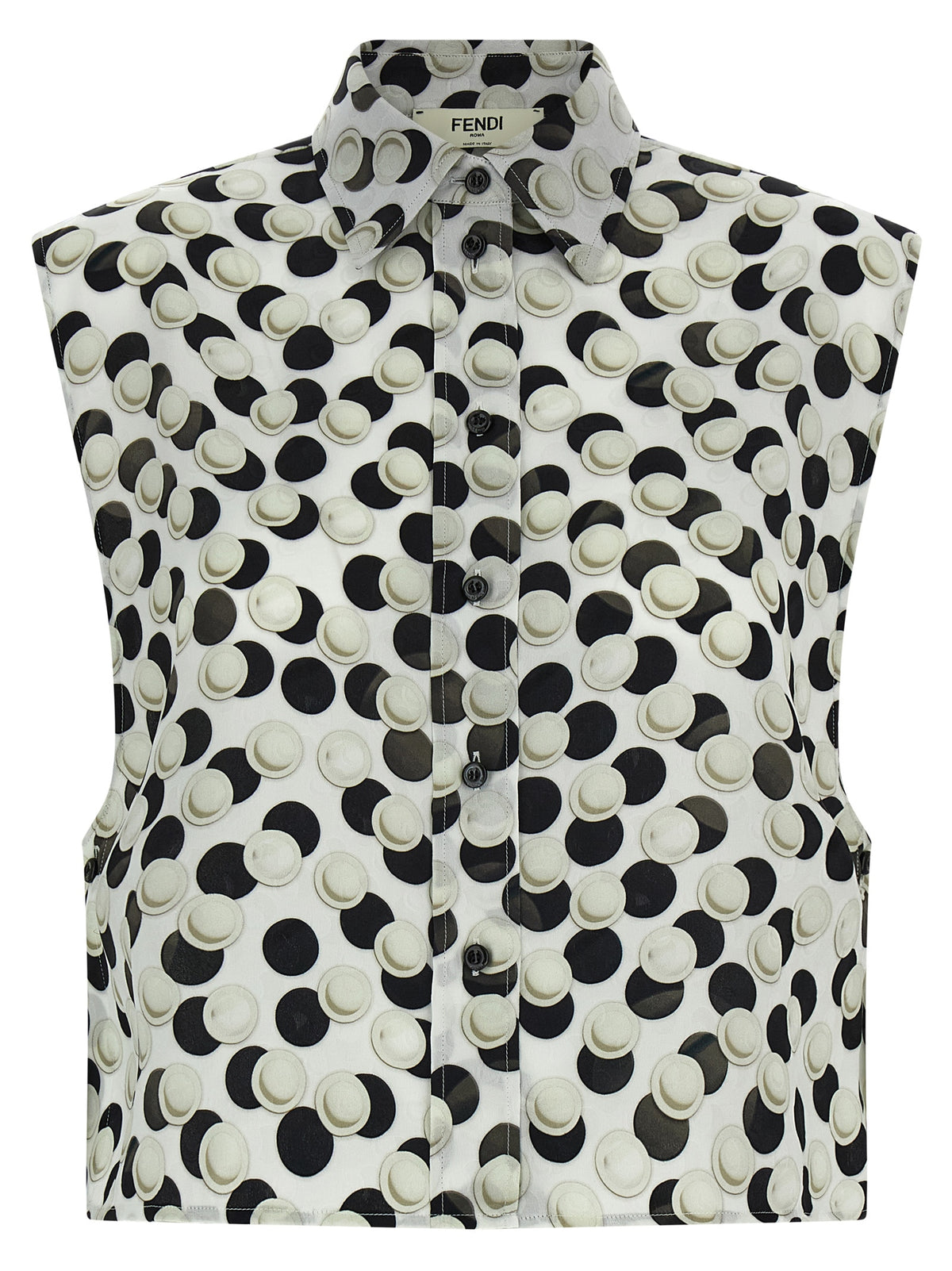 Fendi Multicolor Silk Pattern Shirt