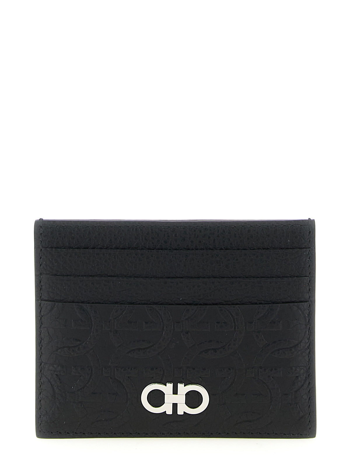 Ferragamo Black Calfskin Cardholder