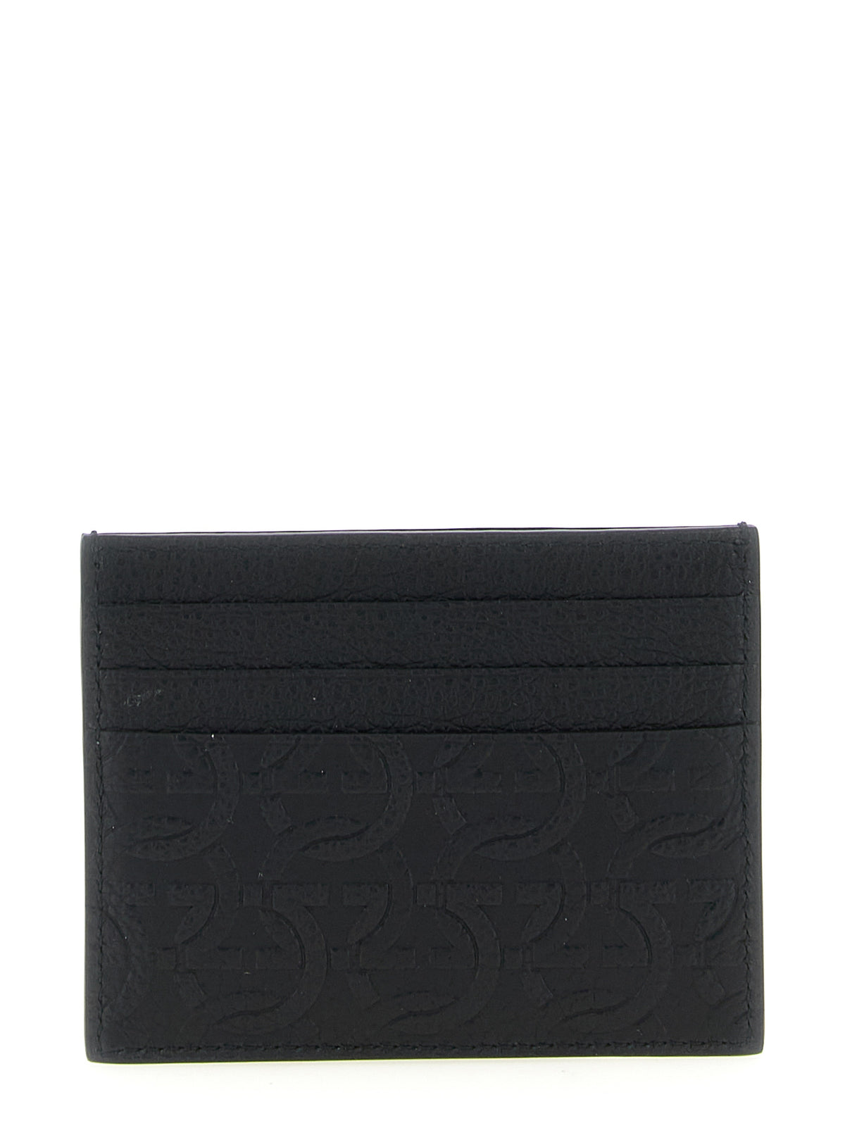 Ferragamo Black Calfskin Cardholder