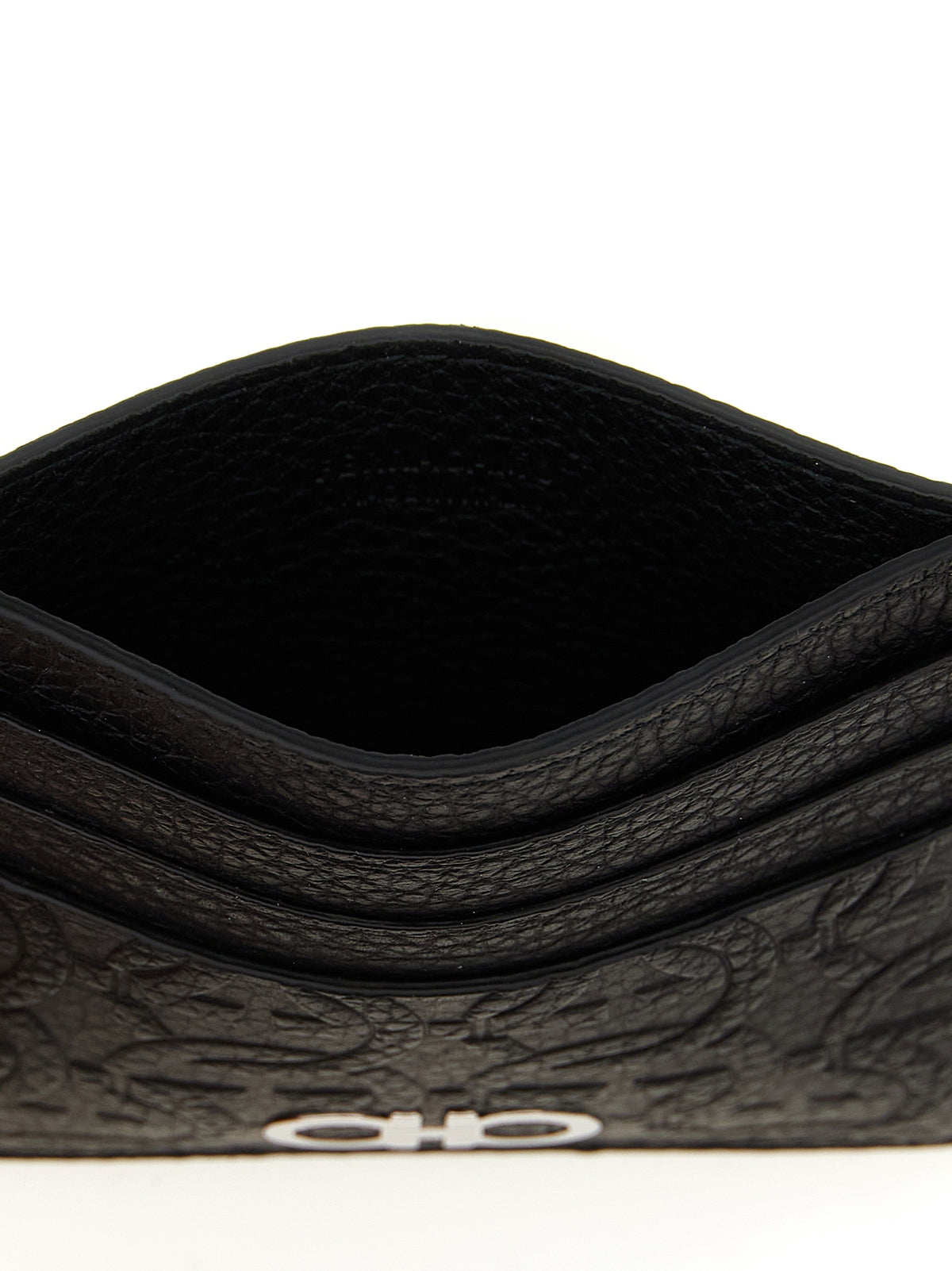 Ferragamo Black Calfskin Cardholder
