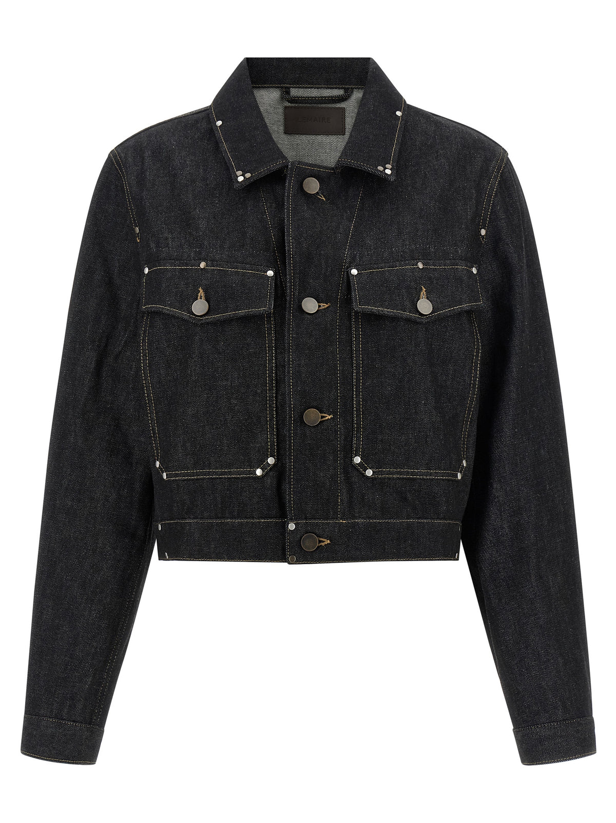 Lemaire Black Cotton Denim Jacket