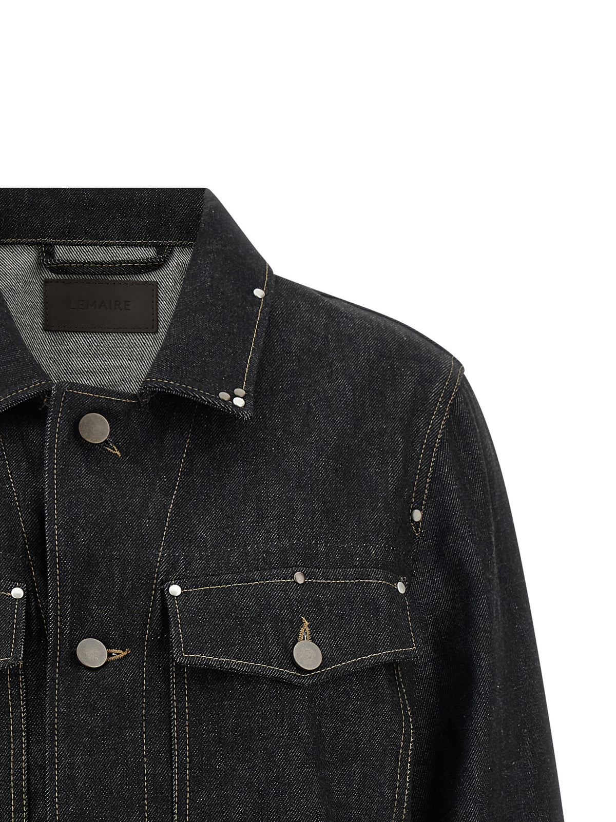 Lemaire Black Cotton Denim Jacket