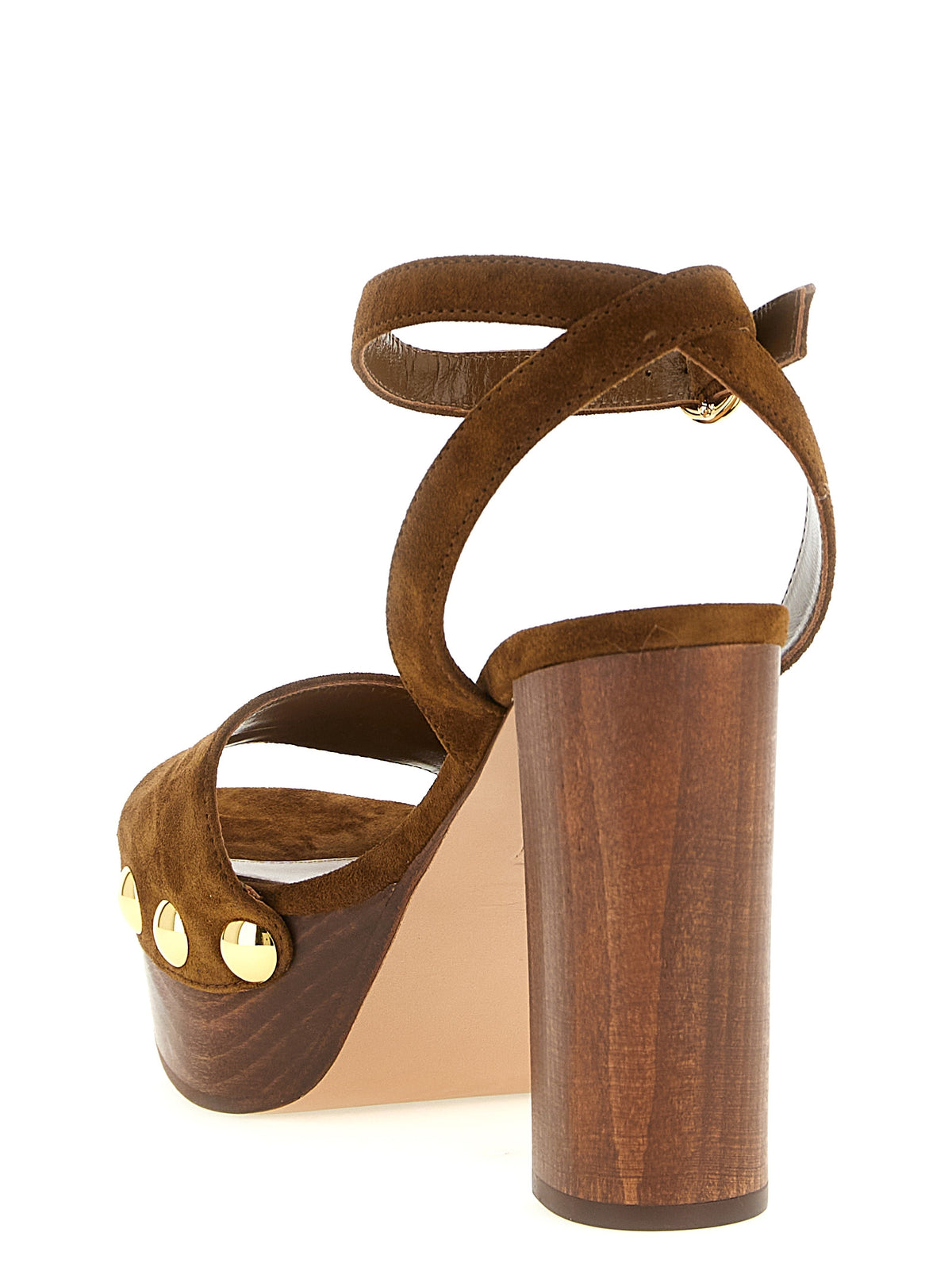 Gianvito Rossi Brown Suede Leather Stiletto Heel Sandals