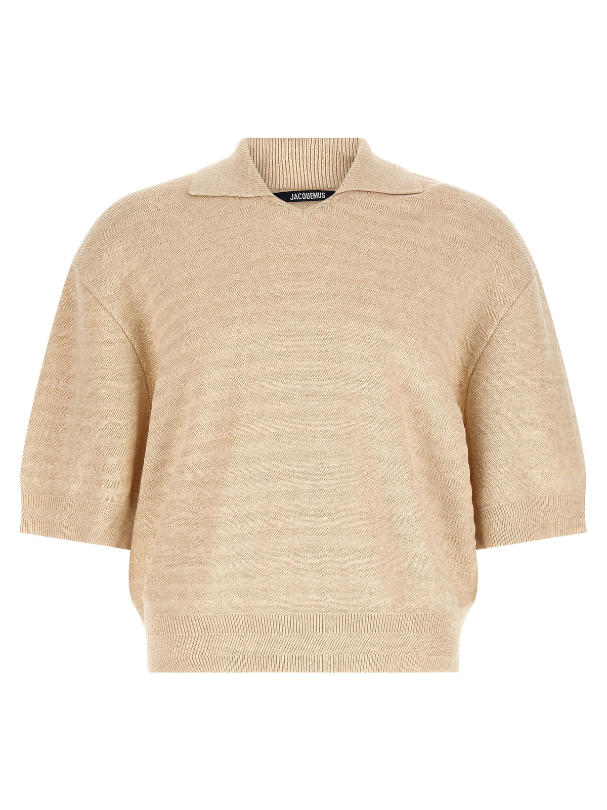Jacquemus Beige Cotton Polo Shirt