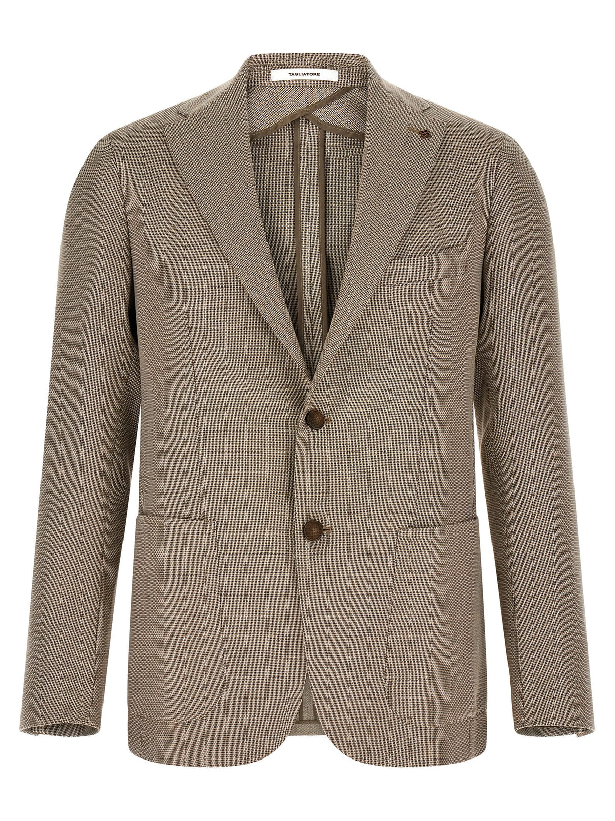Tagliatore Brown Cotton Blazer