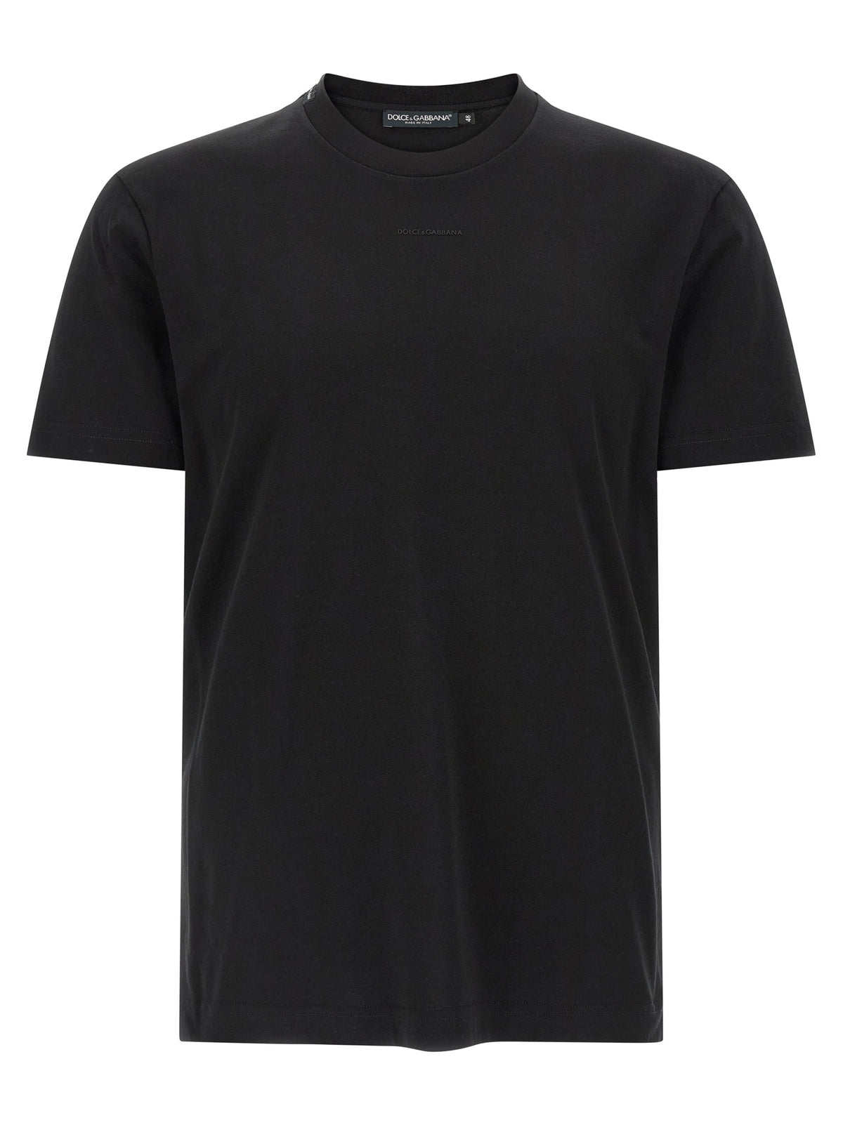 Dolce & Gabbana Black Cotton T-Shirt