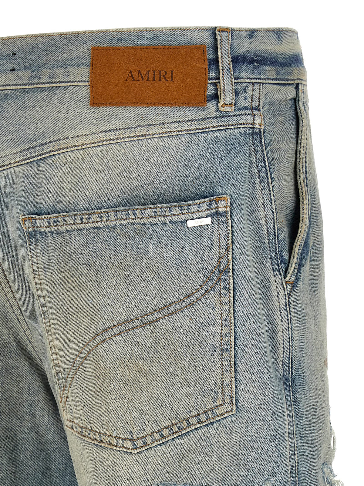 Amiri Blue Cotton Bootcut Jeans