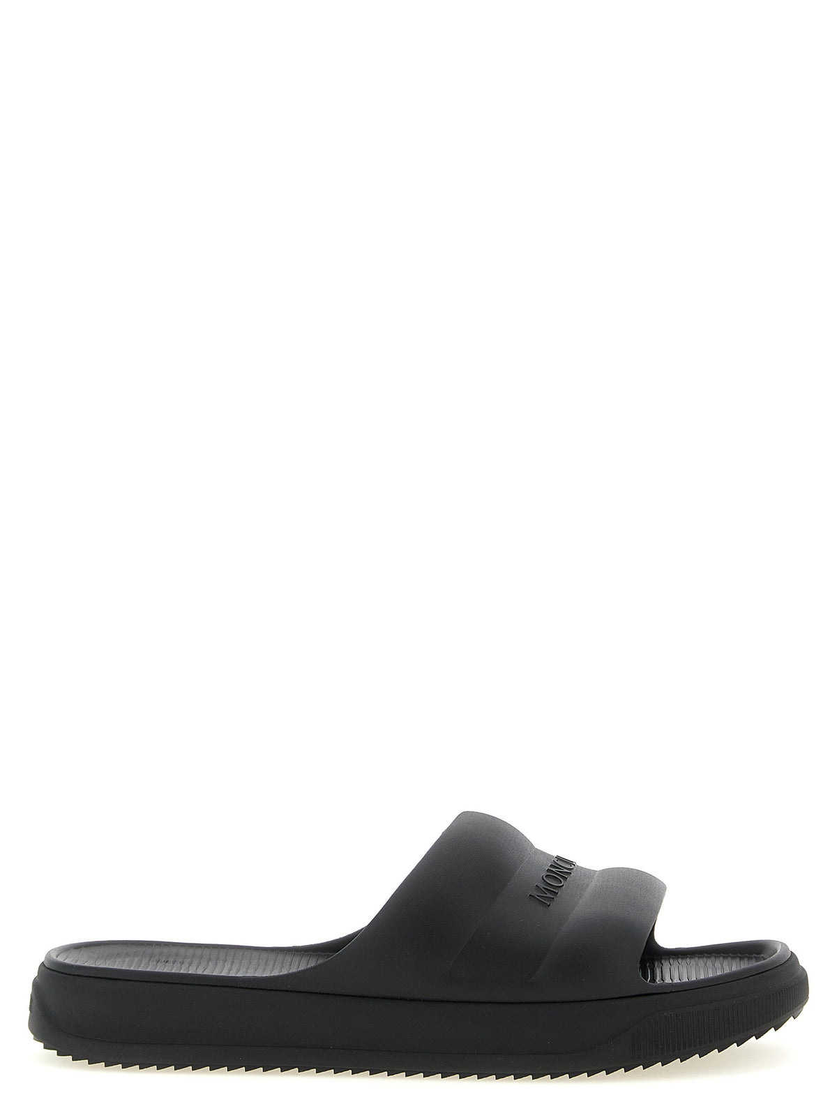 Moncler Black Elastane Slides