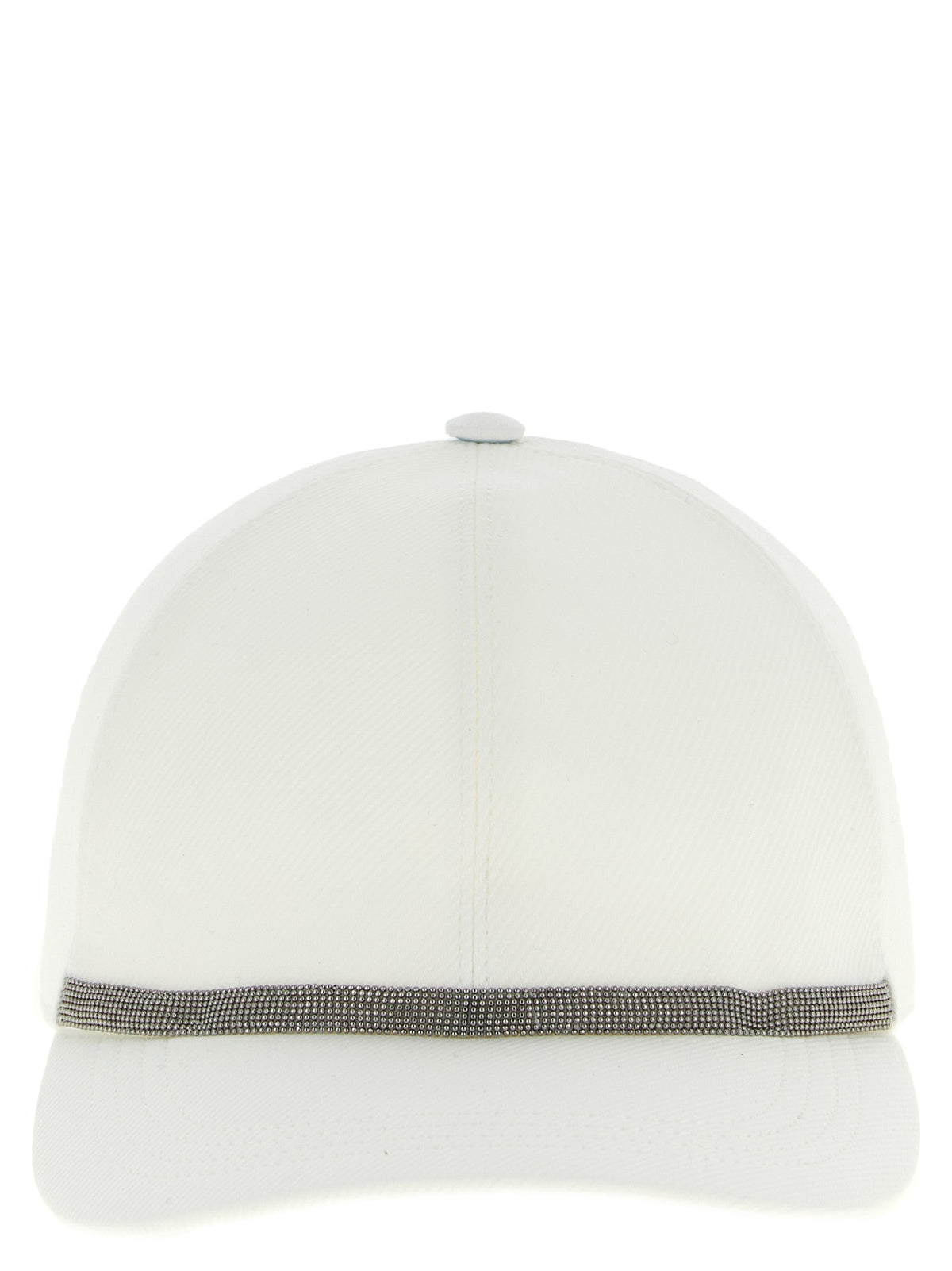 Brunello Cucinelli White Cotton Cap (Baseball Hat)