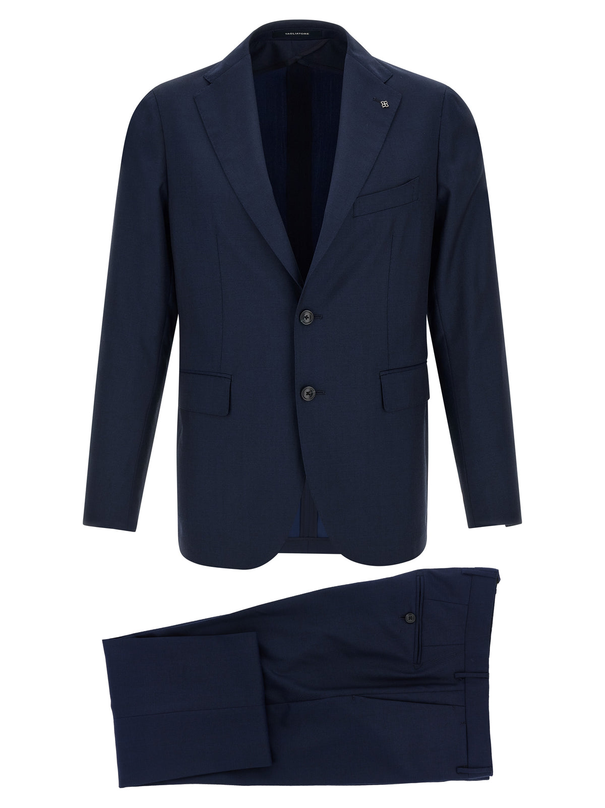 Tagliatore Blue Virgin Wool Two-Piece Suit