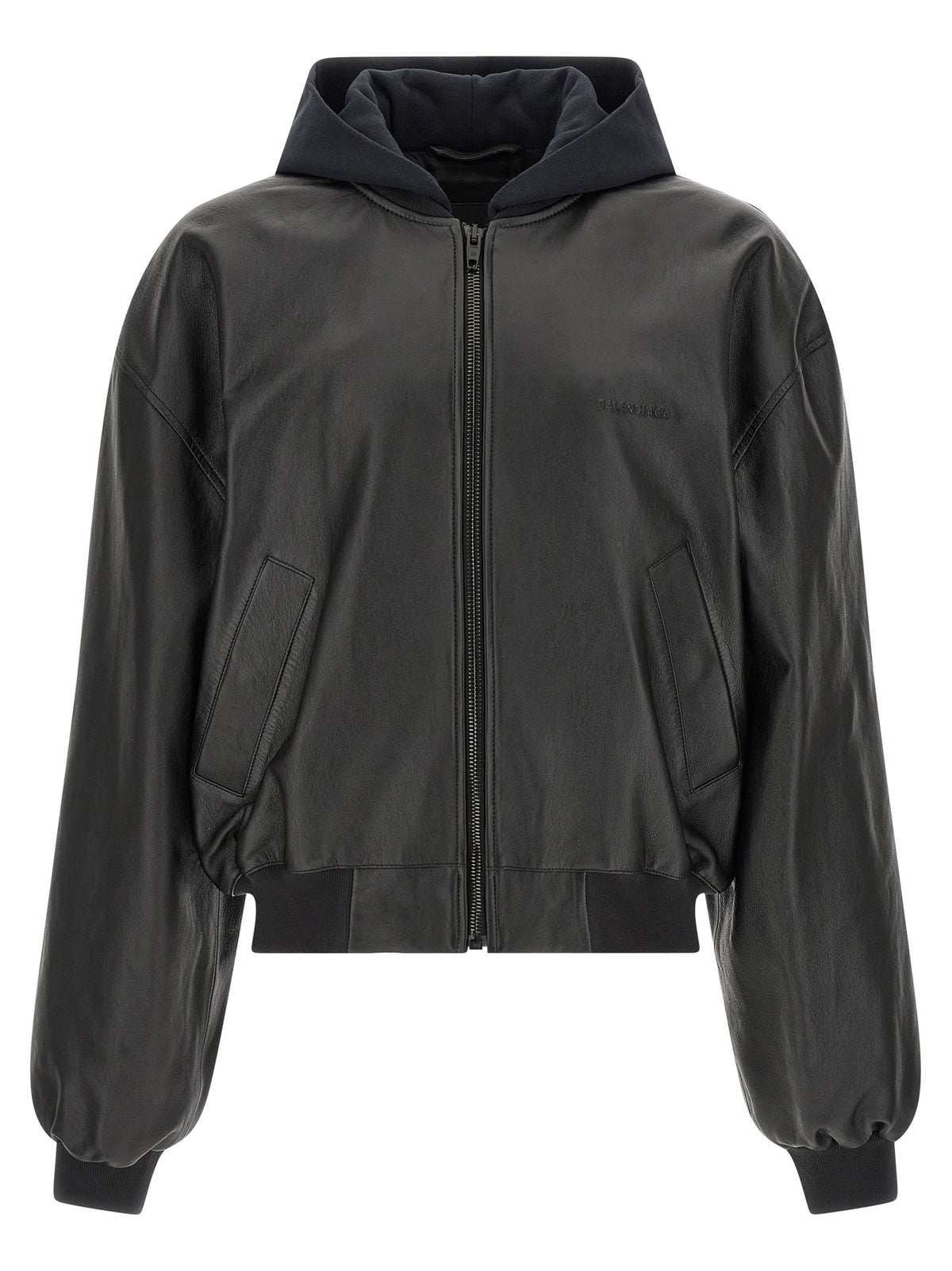 Balenciaga Black Lamb Leather Leather Jacket