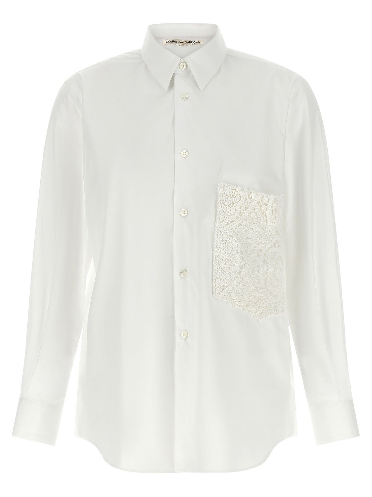 Comme Des Garçons White Cotton Blouse