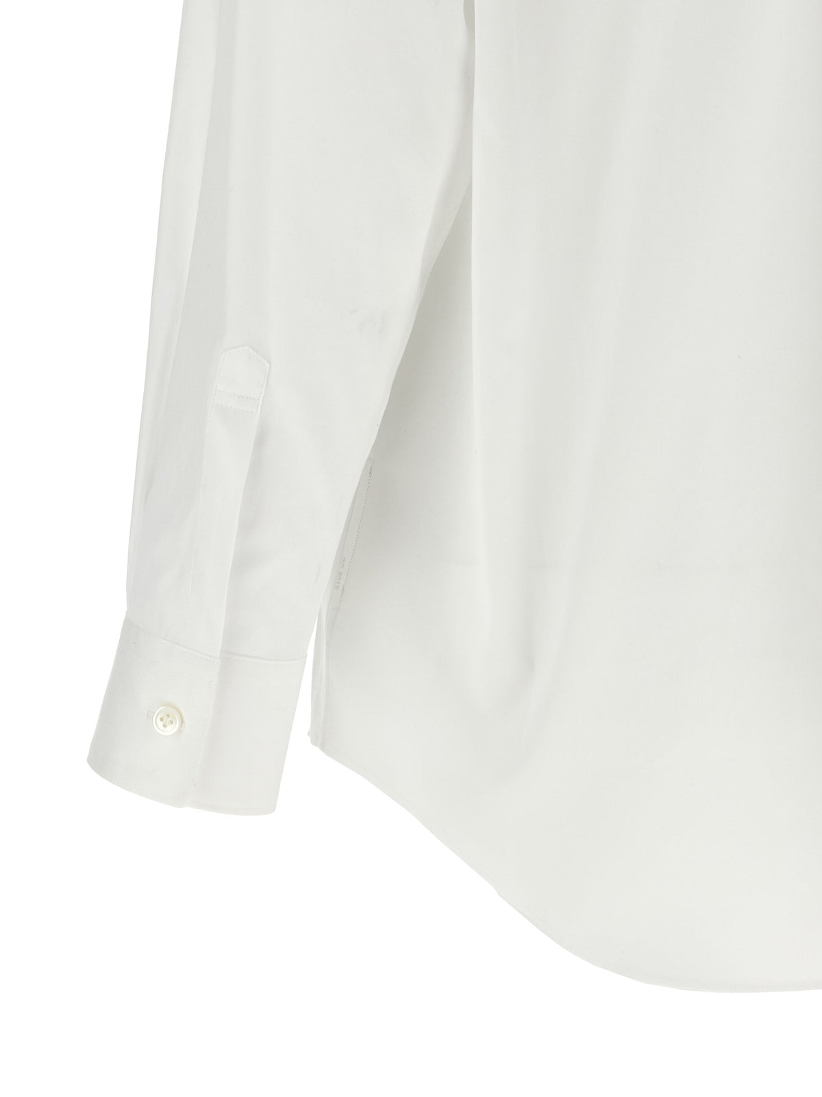 Comme Des Garçons White Cotton Blouse