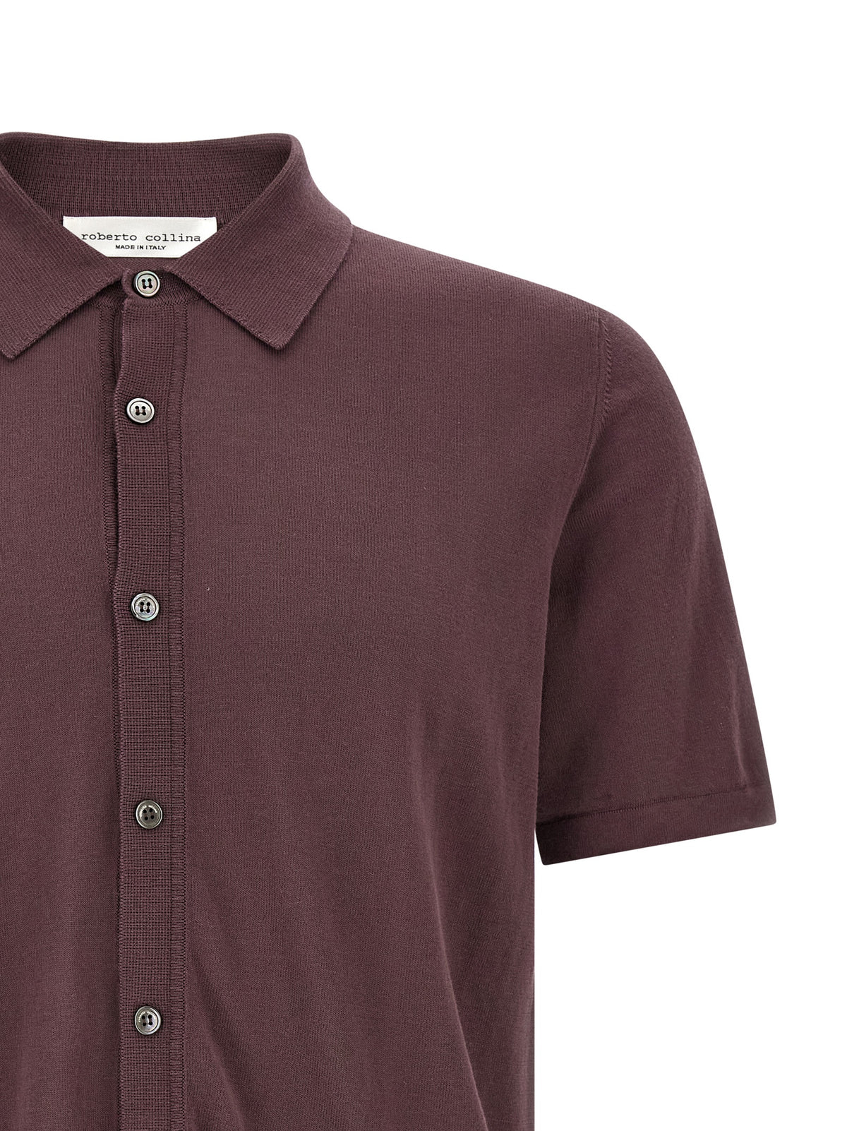 Roberto Collina Bordeaux Cotton Blouse