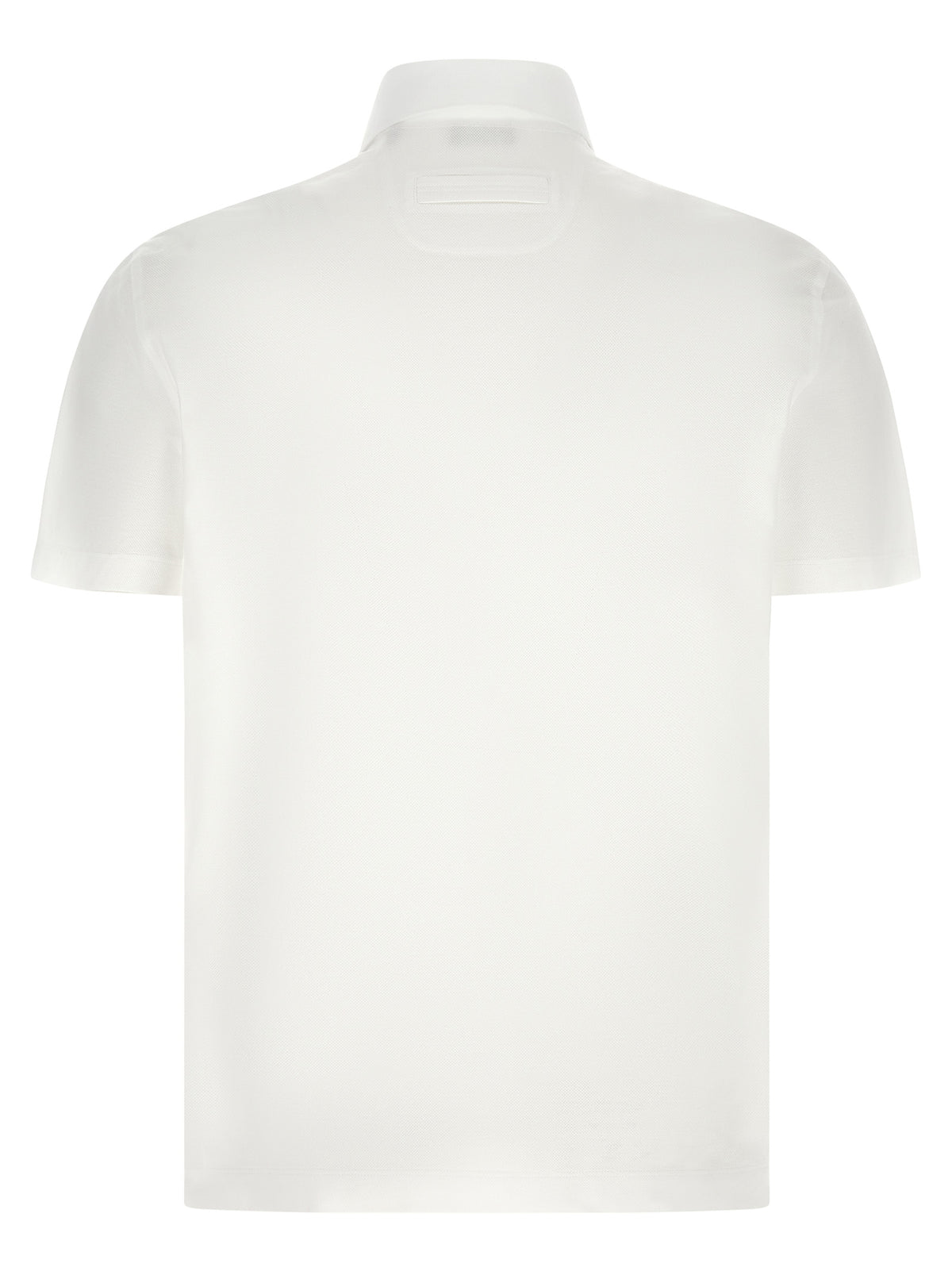 ZEGNA White Cotton Polo Shirt