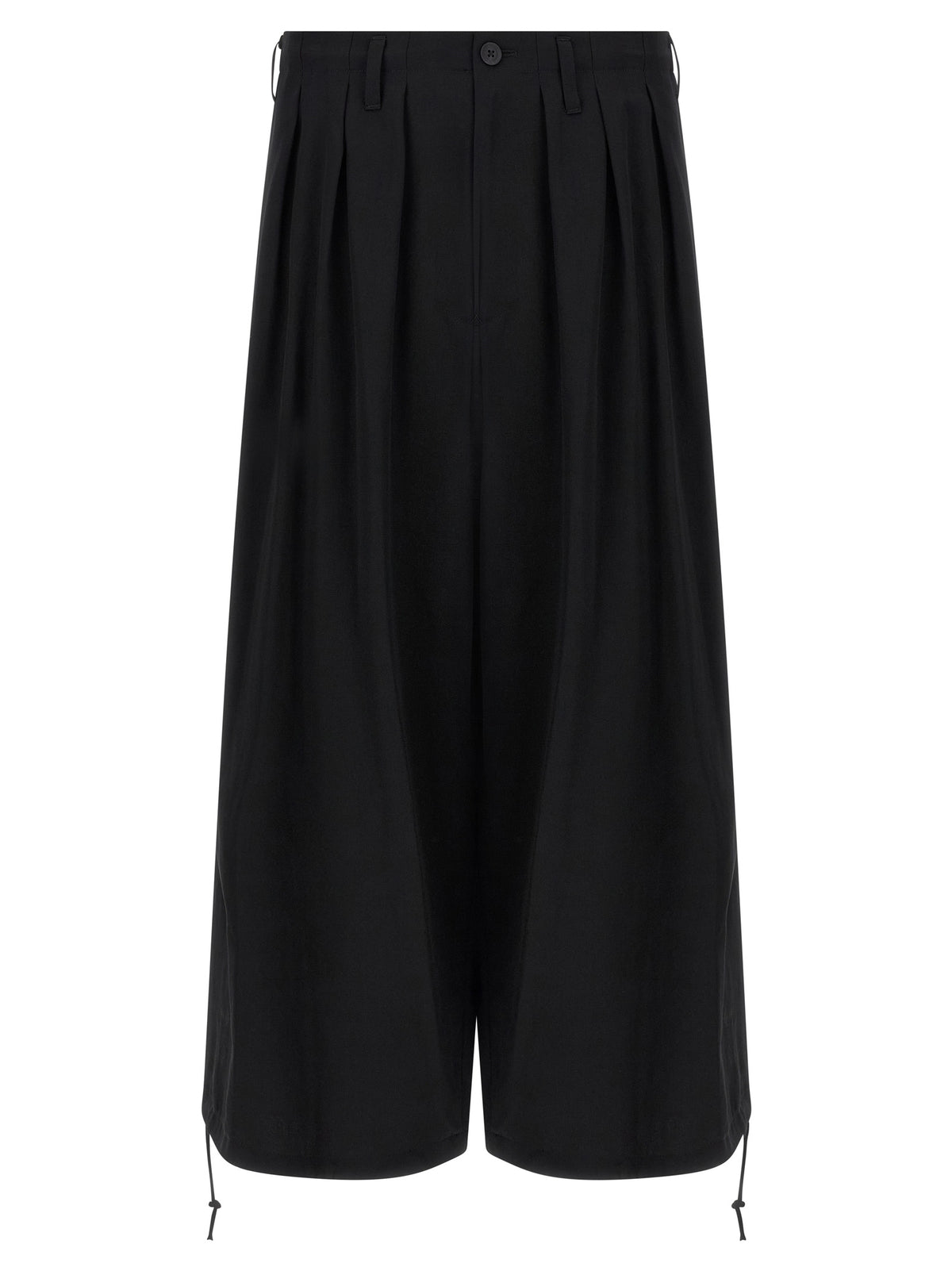 Yohji Yamamoto Black Triacetate Casual Pants