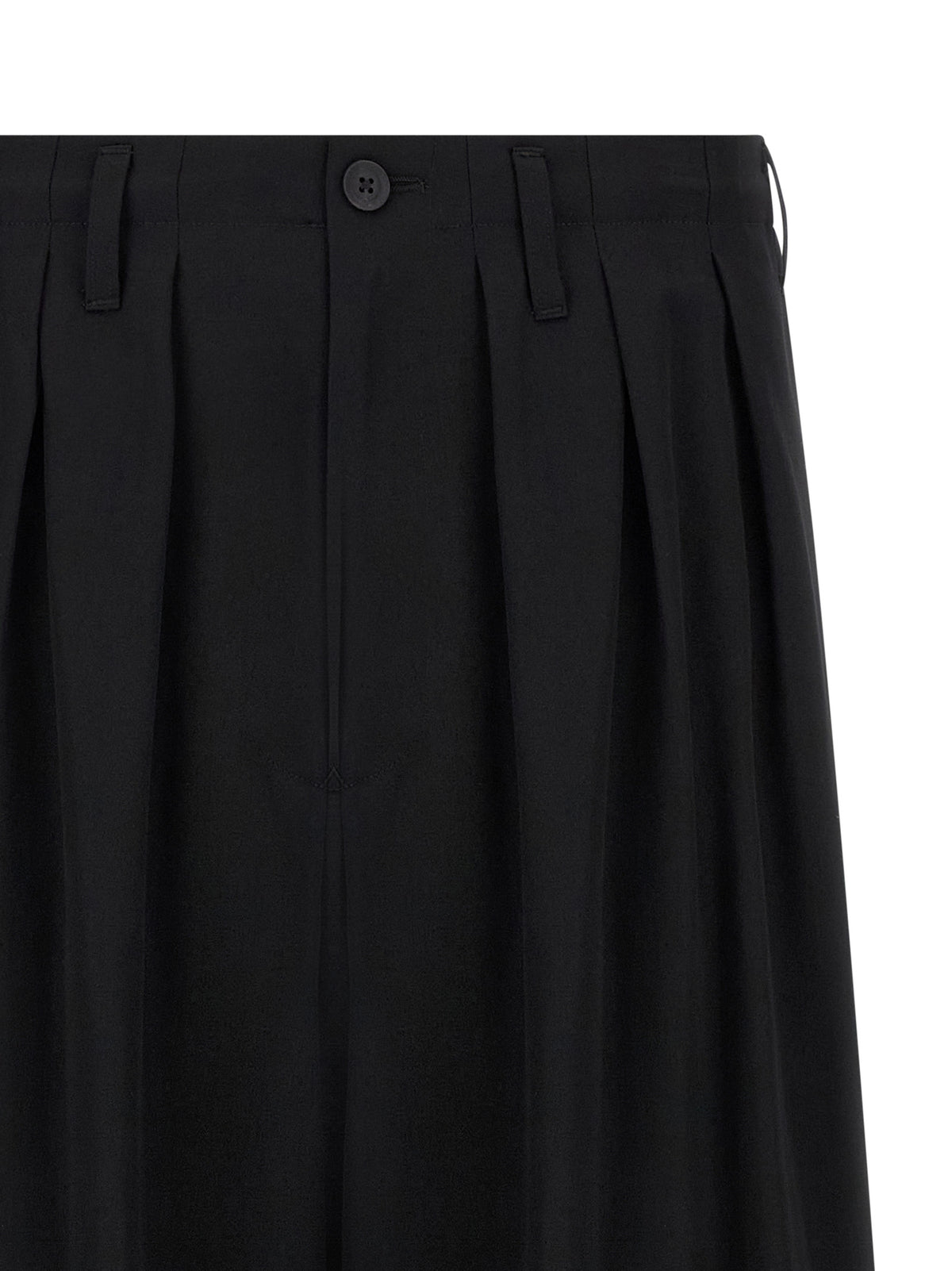 Yohji Yamamoto Black Triacetate Casual Pants