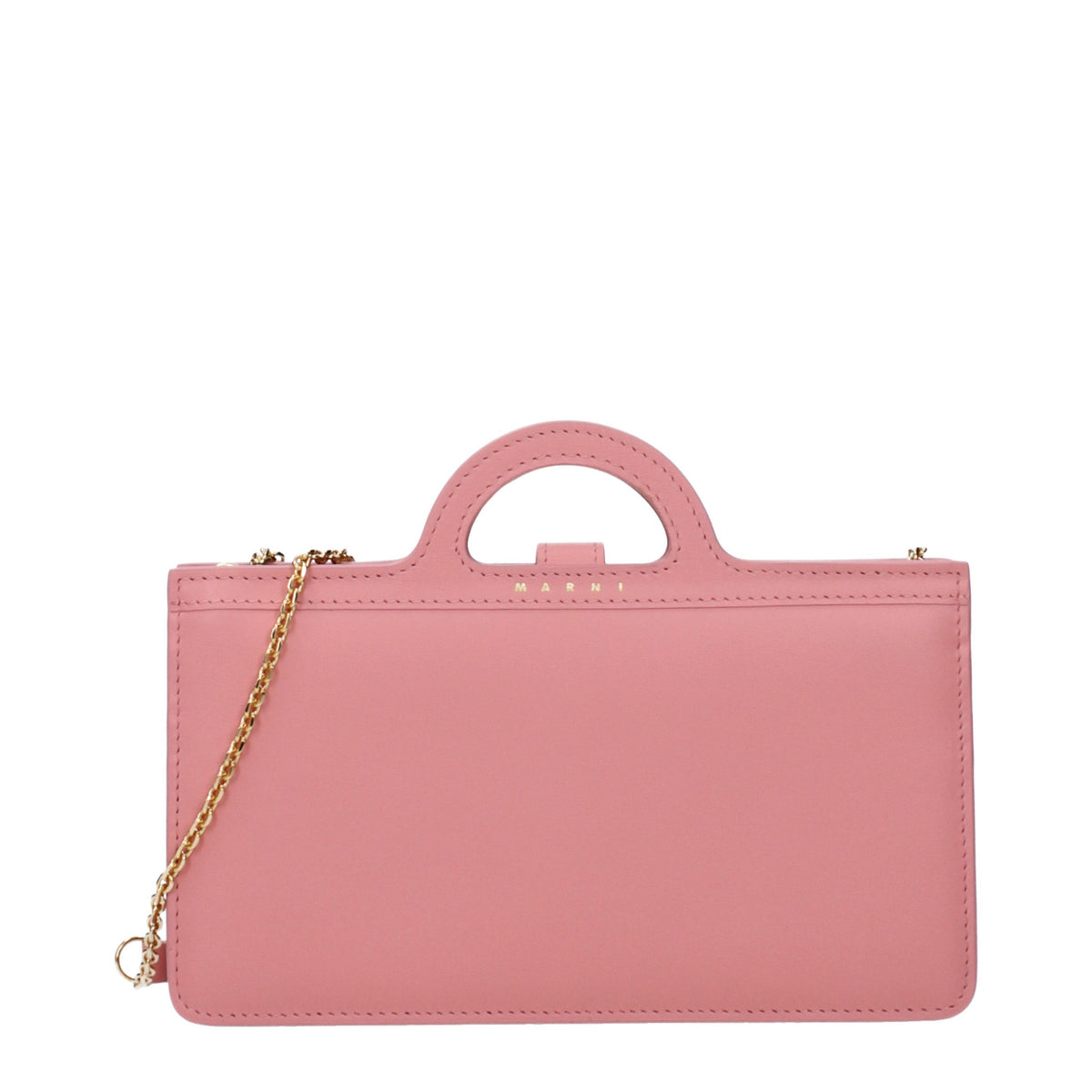 Marni Pink Leather Crossbody Bag