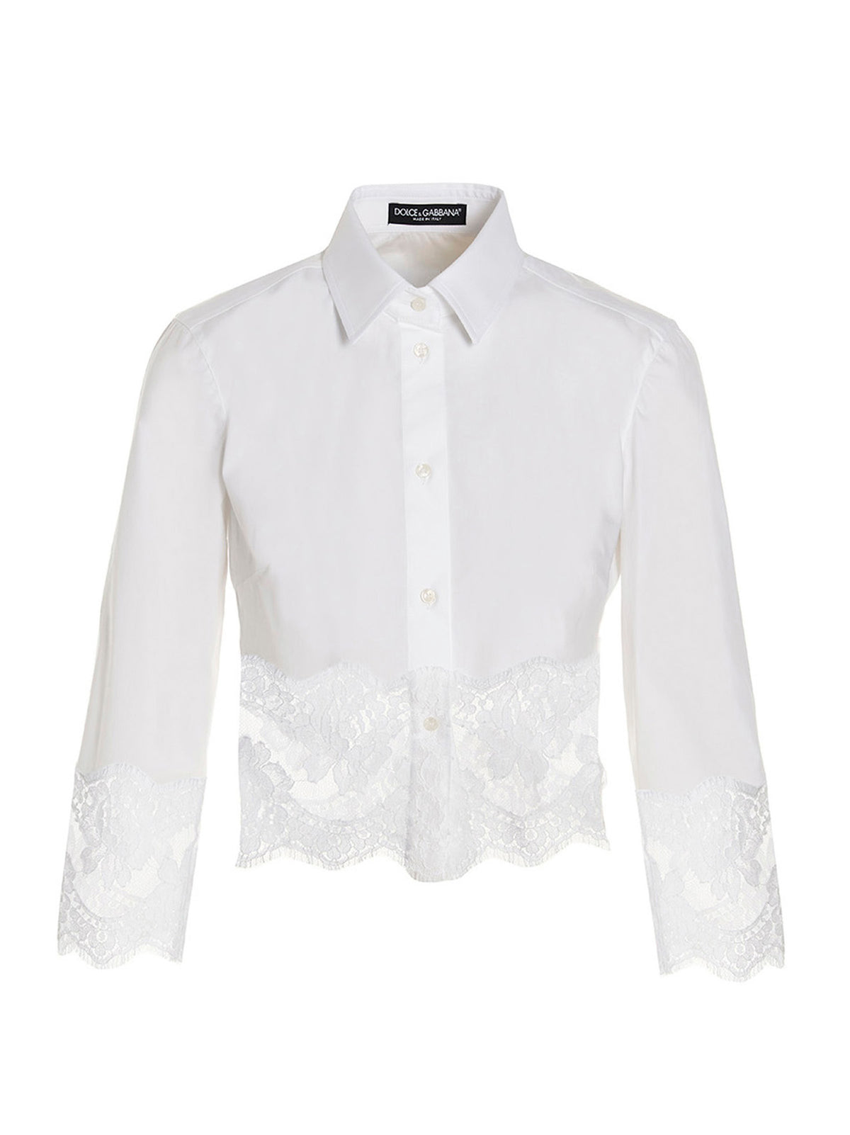 Dolce & Gabbana White Cotton Blouse