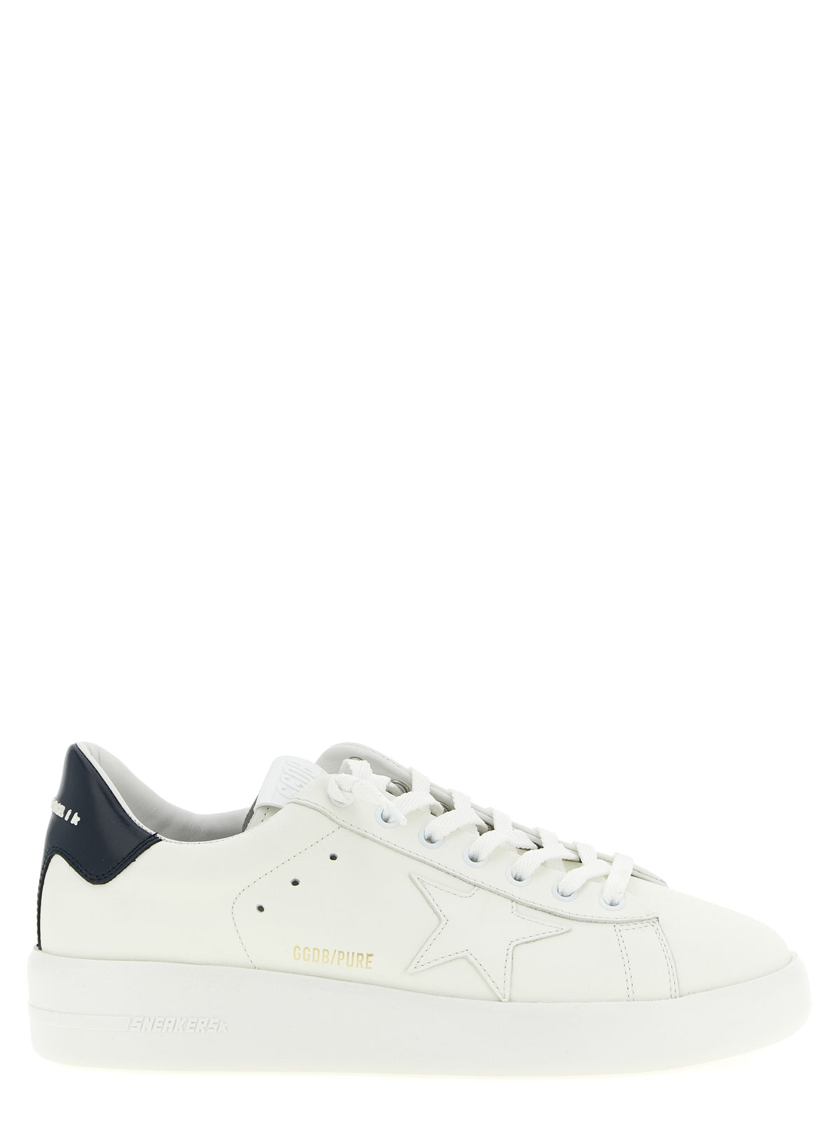 Golden Goose Blue Cowhide Low Top Sneakers