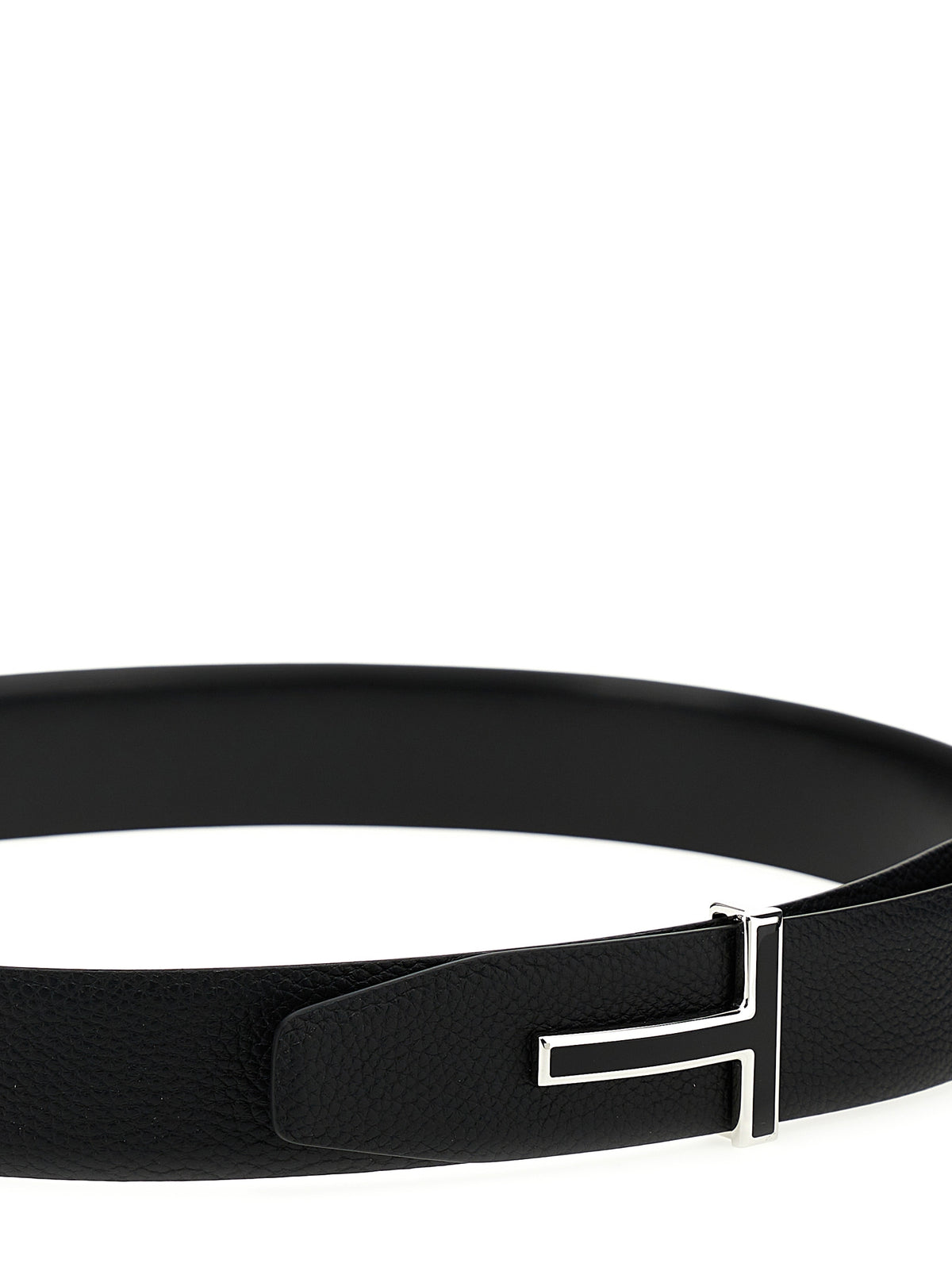 Tom Ford Black Calfskin Regular Belt