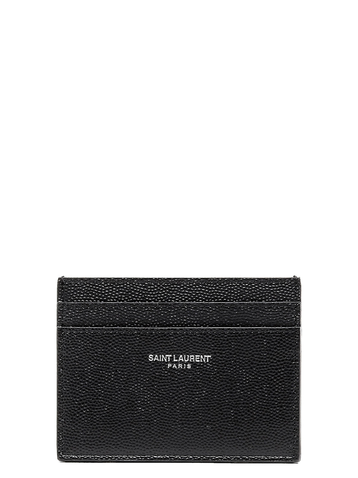 Saint Laurent Black Leather Cardholder